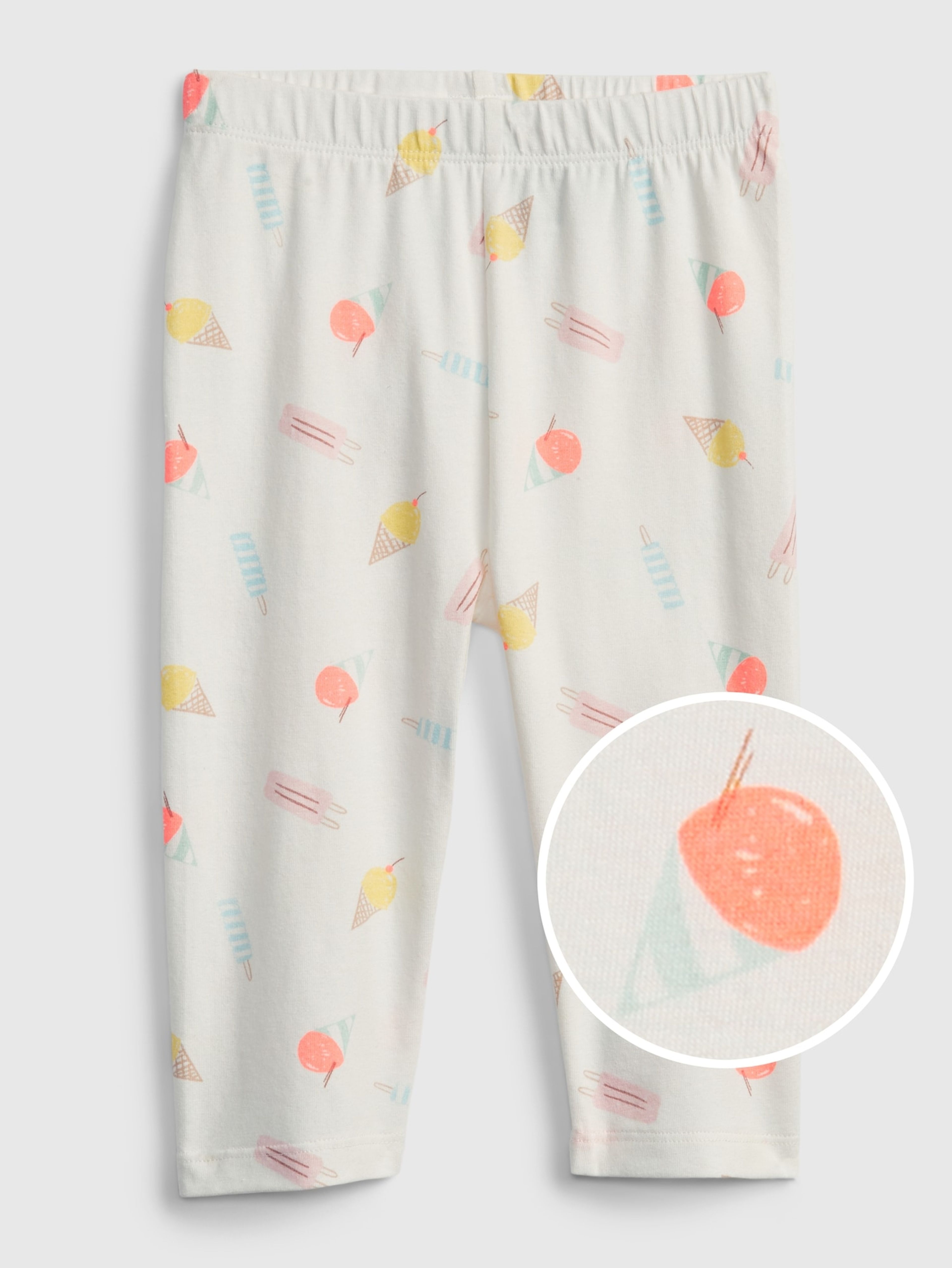 Baby legginsy organic cotton crop