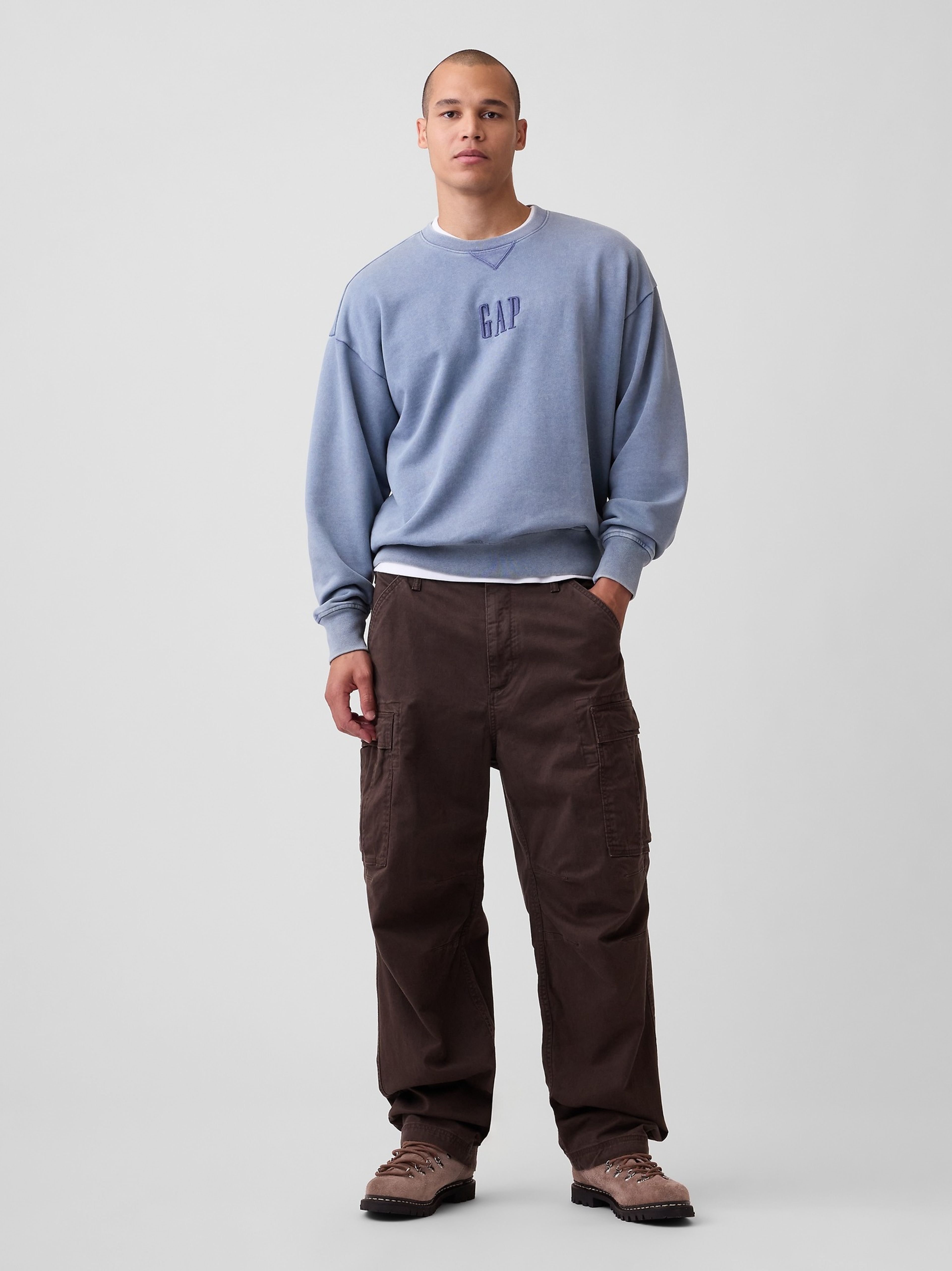 Bluza oversize Heavyweight z logo - 002