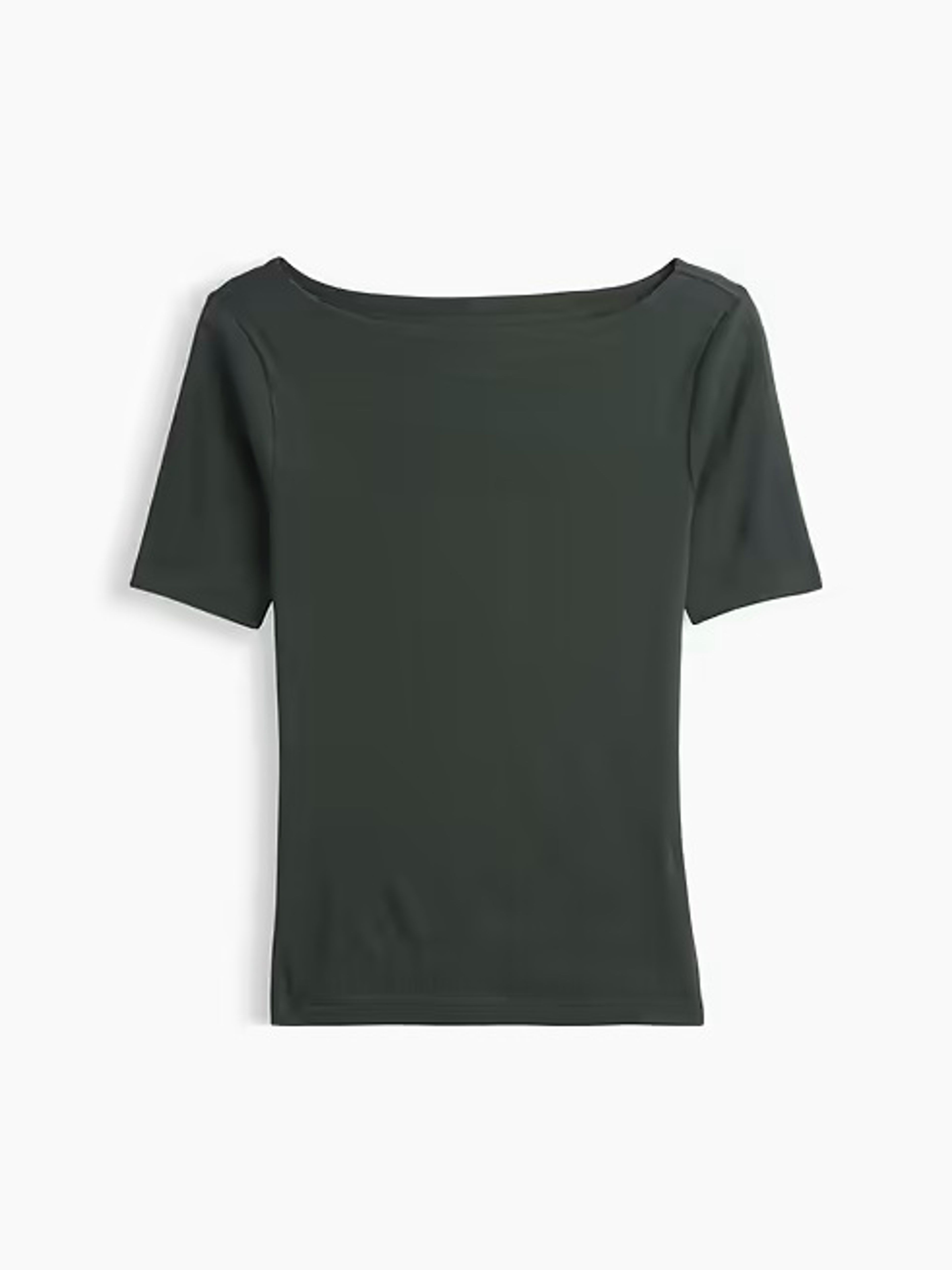 Camiseta de canalé con escote barco - 005