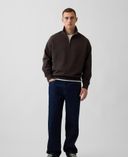 Jeansy Pull-on Baggy-Granatowy - 001