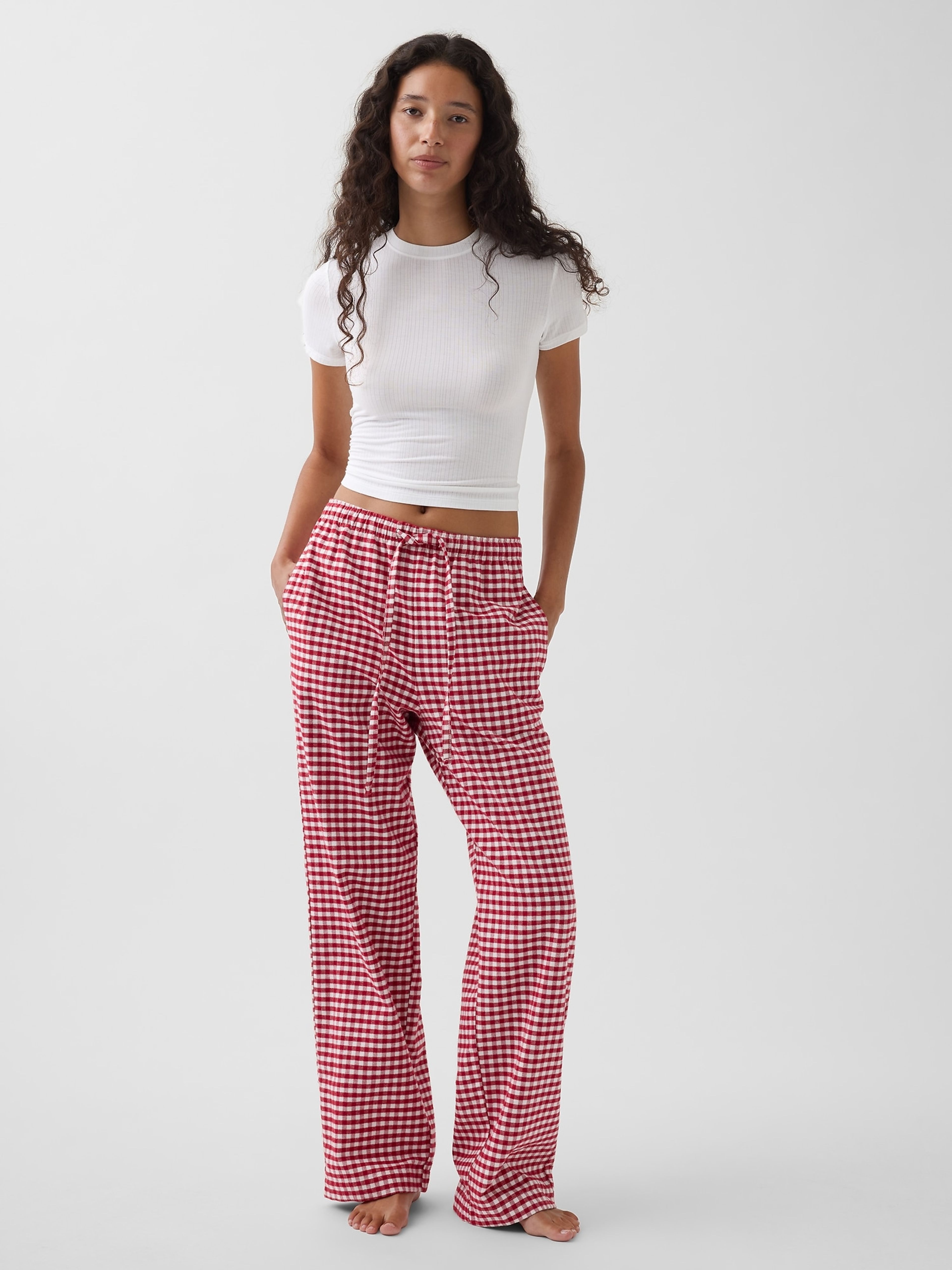 Pyžamové flanelové nohavice unisex - 003