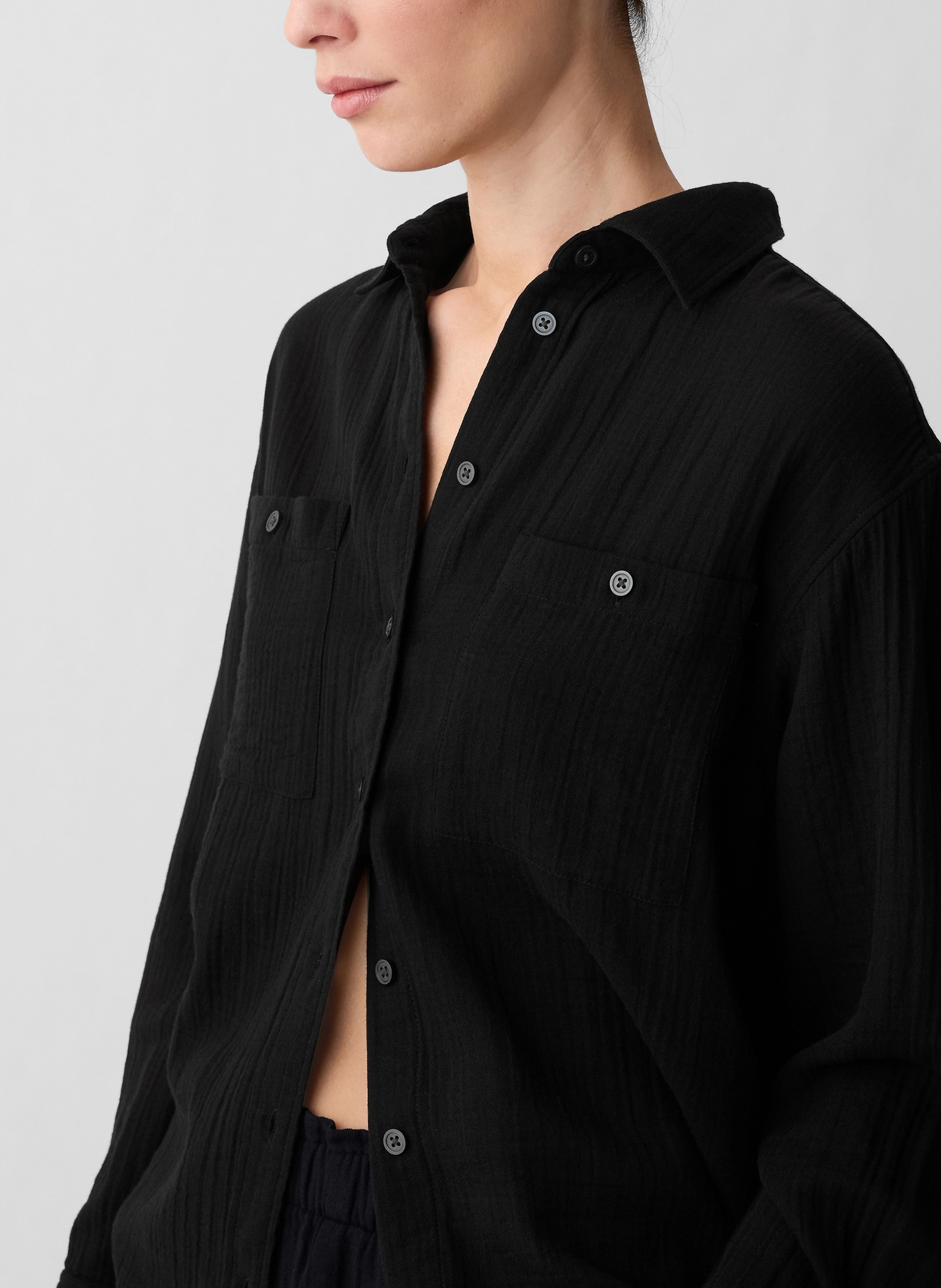Chemise oversize en mousseline - 004
