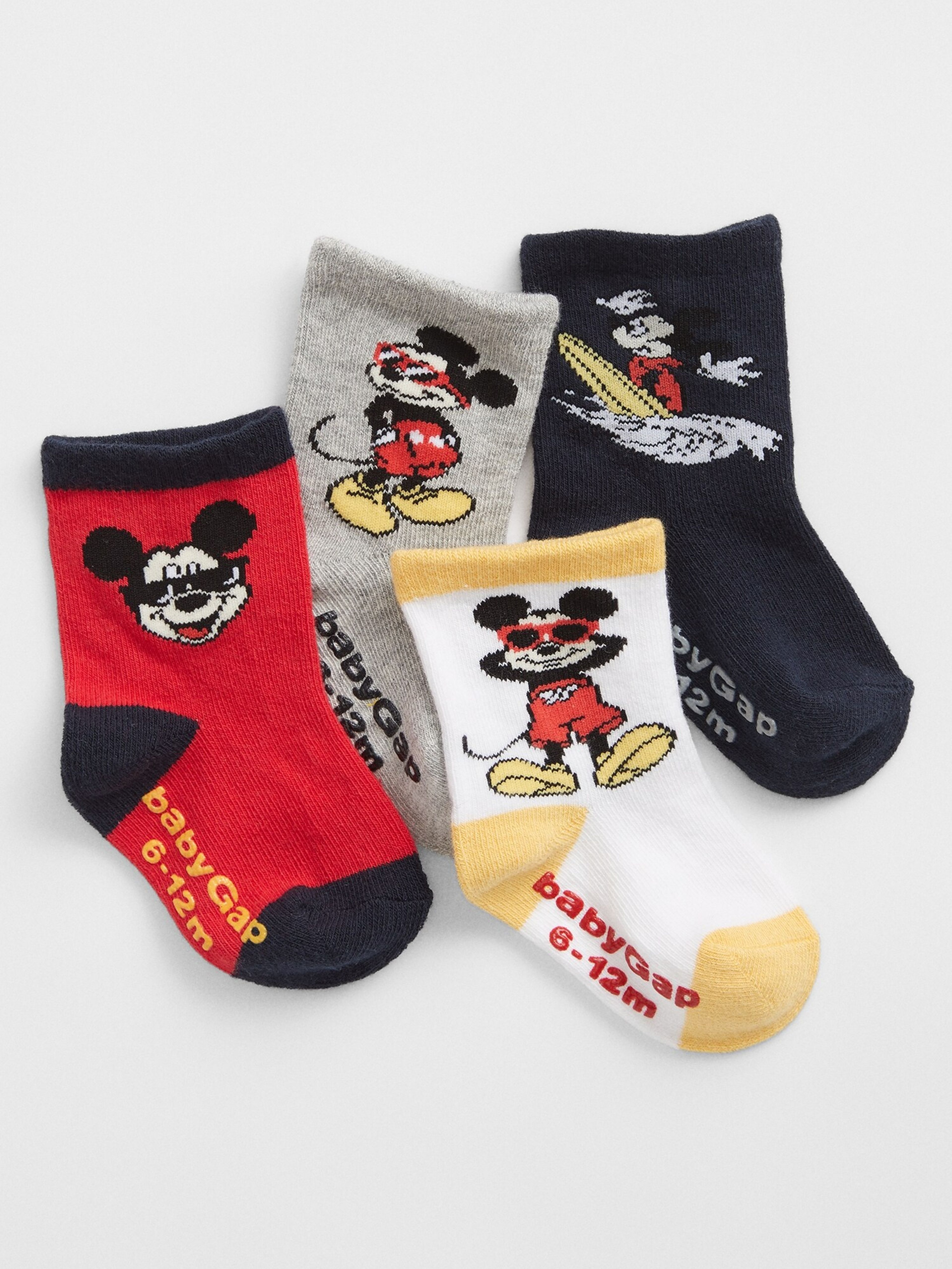 4 pary skarpetek Baby, Gap & Disney
