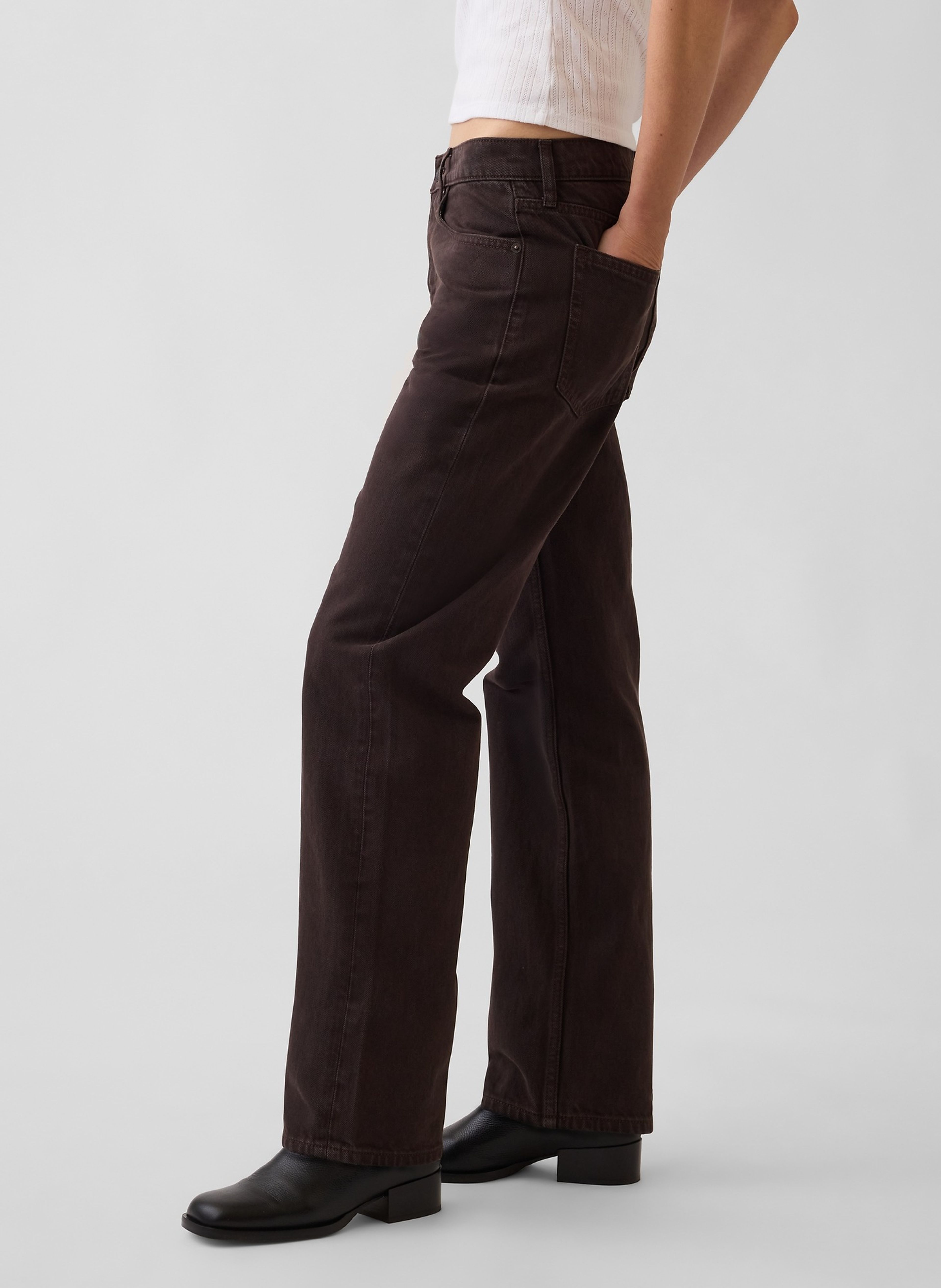 Jean Mid Rise Straight Taper - 003