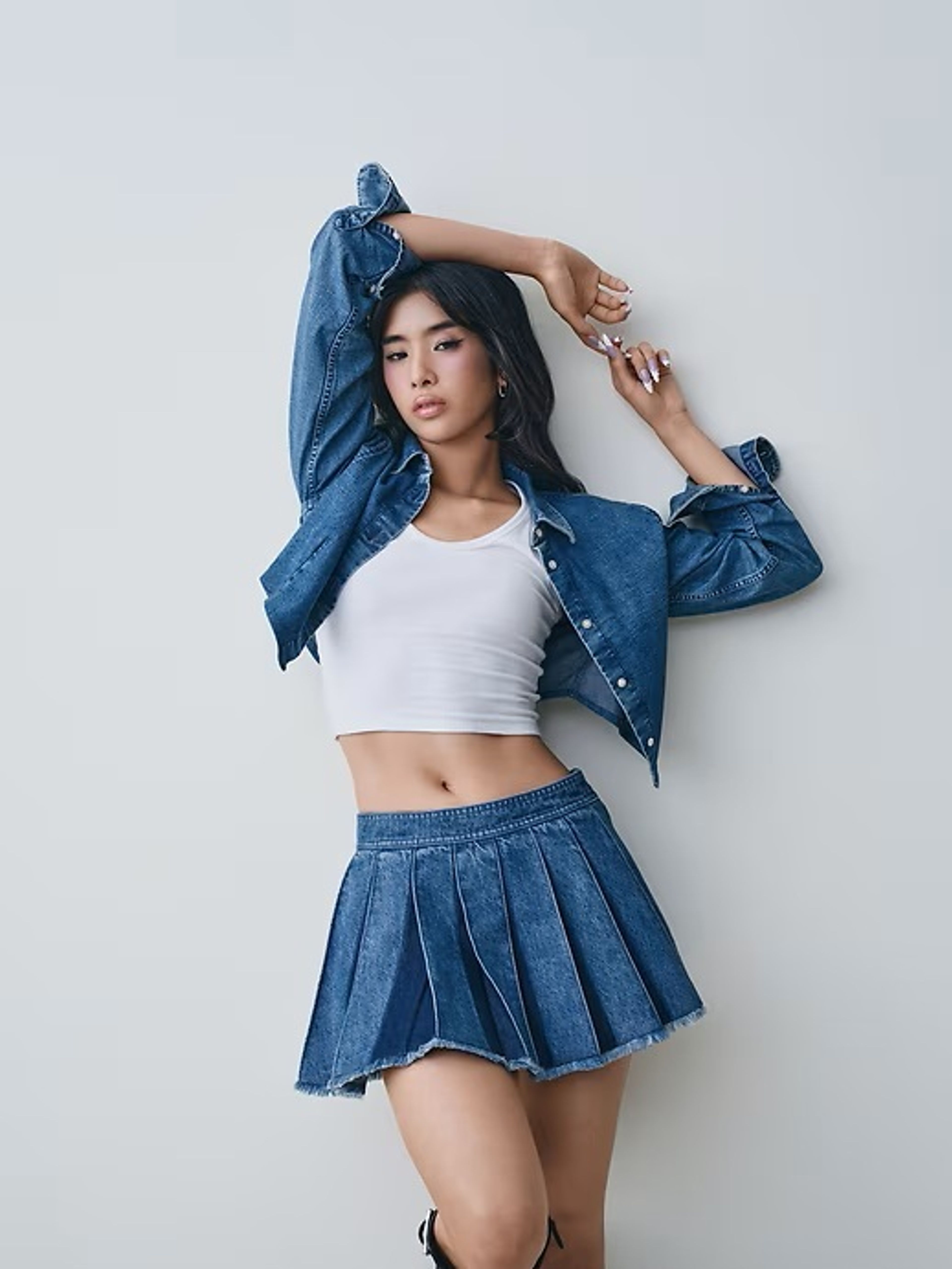 Damen-Jeanshemd