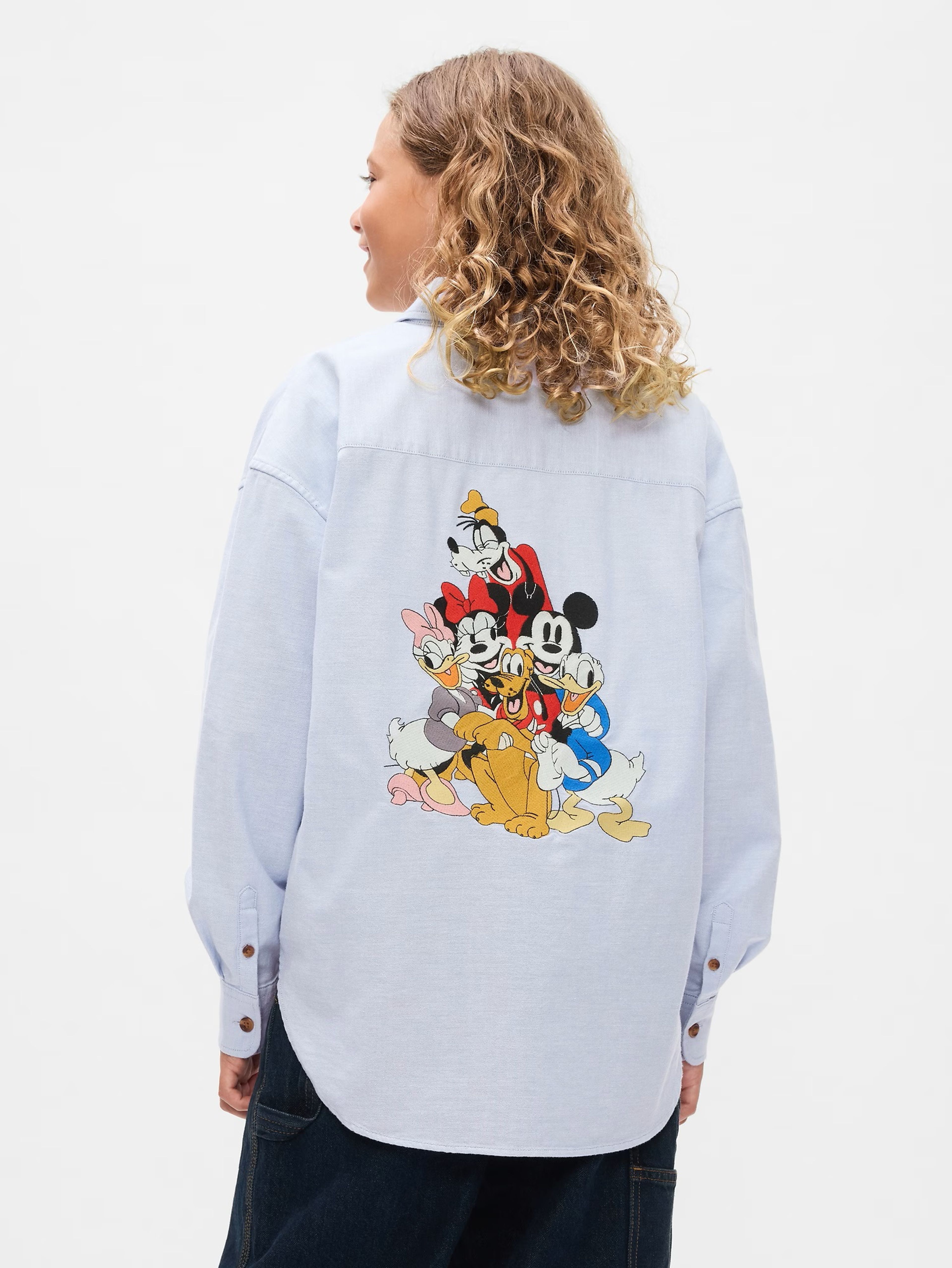 Kinder Oversize Hemd Gap × Disney Unisex