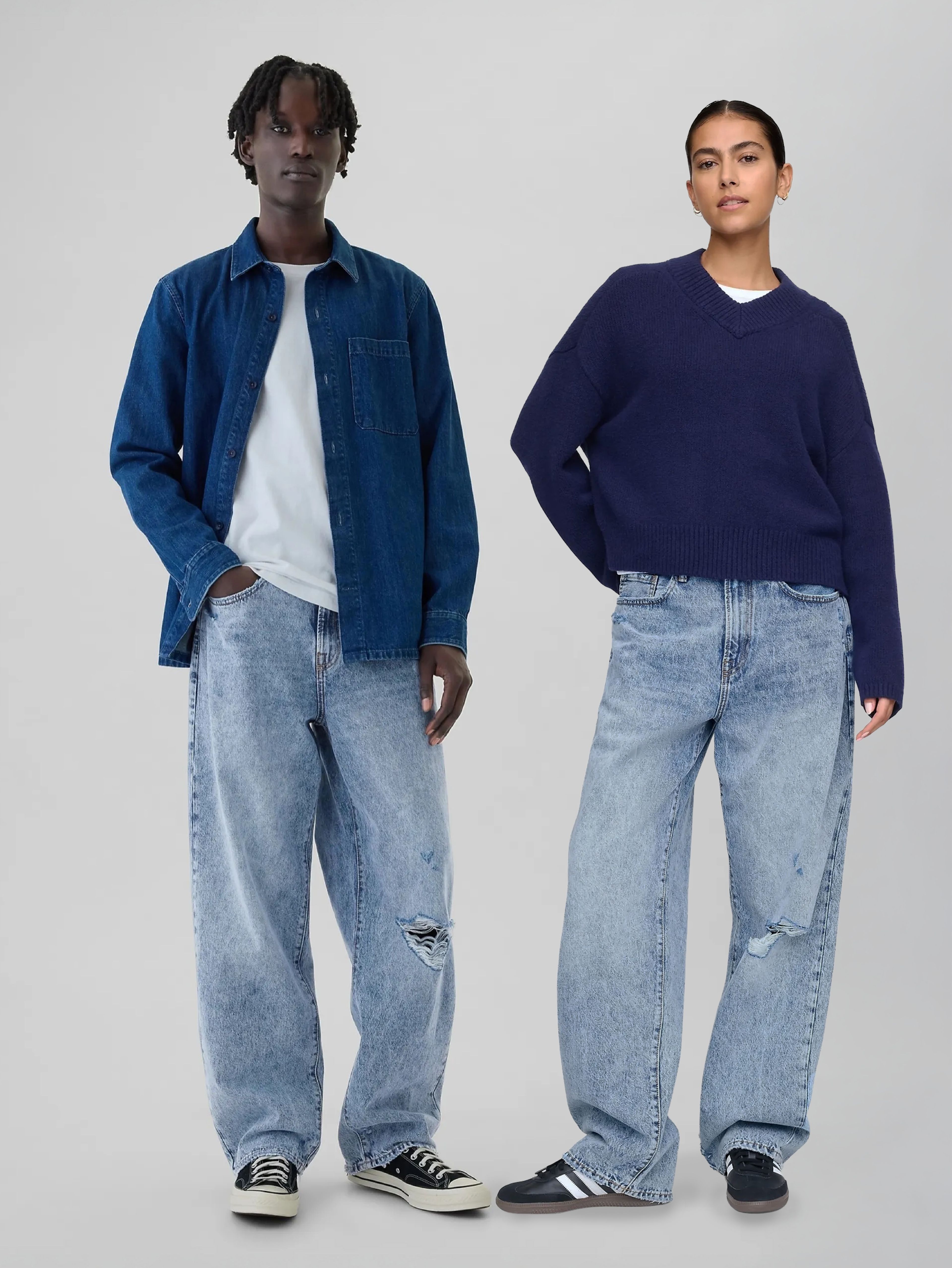 Dzerokie dżinsy Baggy Americana Unisex