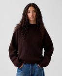 Gebreide trui CashSoft-Bruin - 001