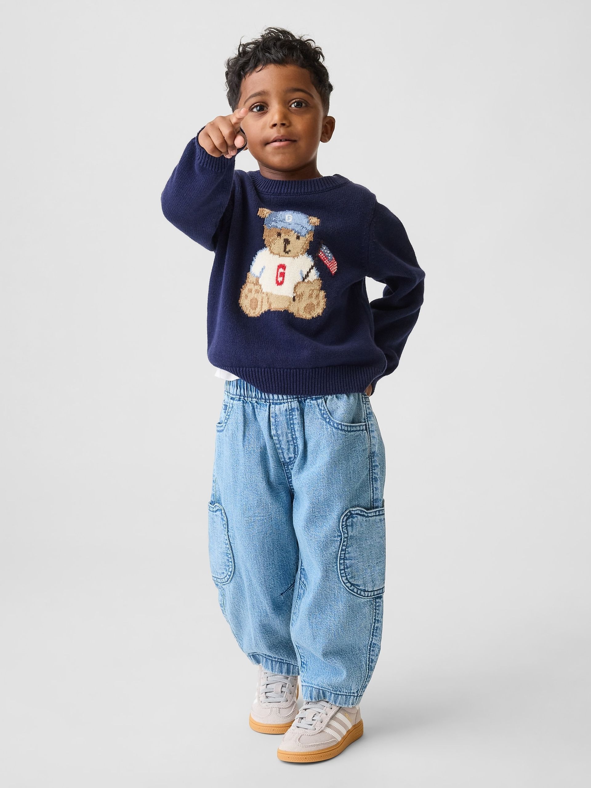 Baby Pull-On Barrel Jeans Brannan Bear unisex - 001