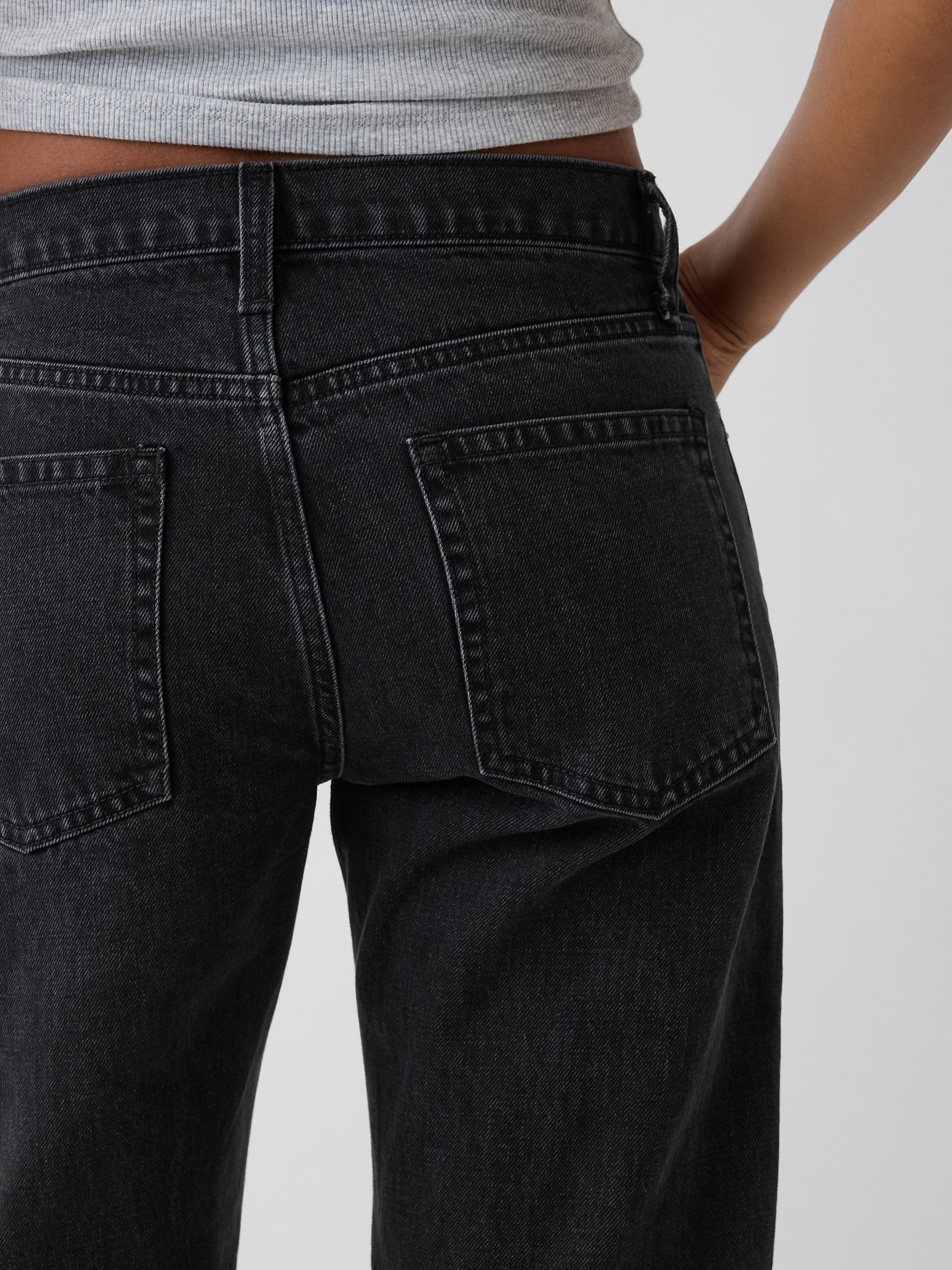 Jean Mid Rise Straight Taper - 005
