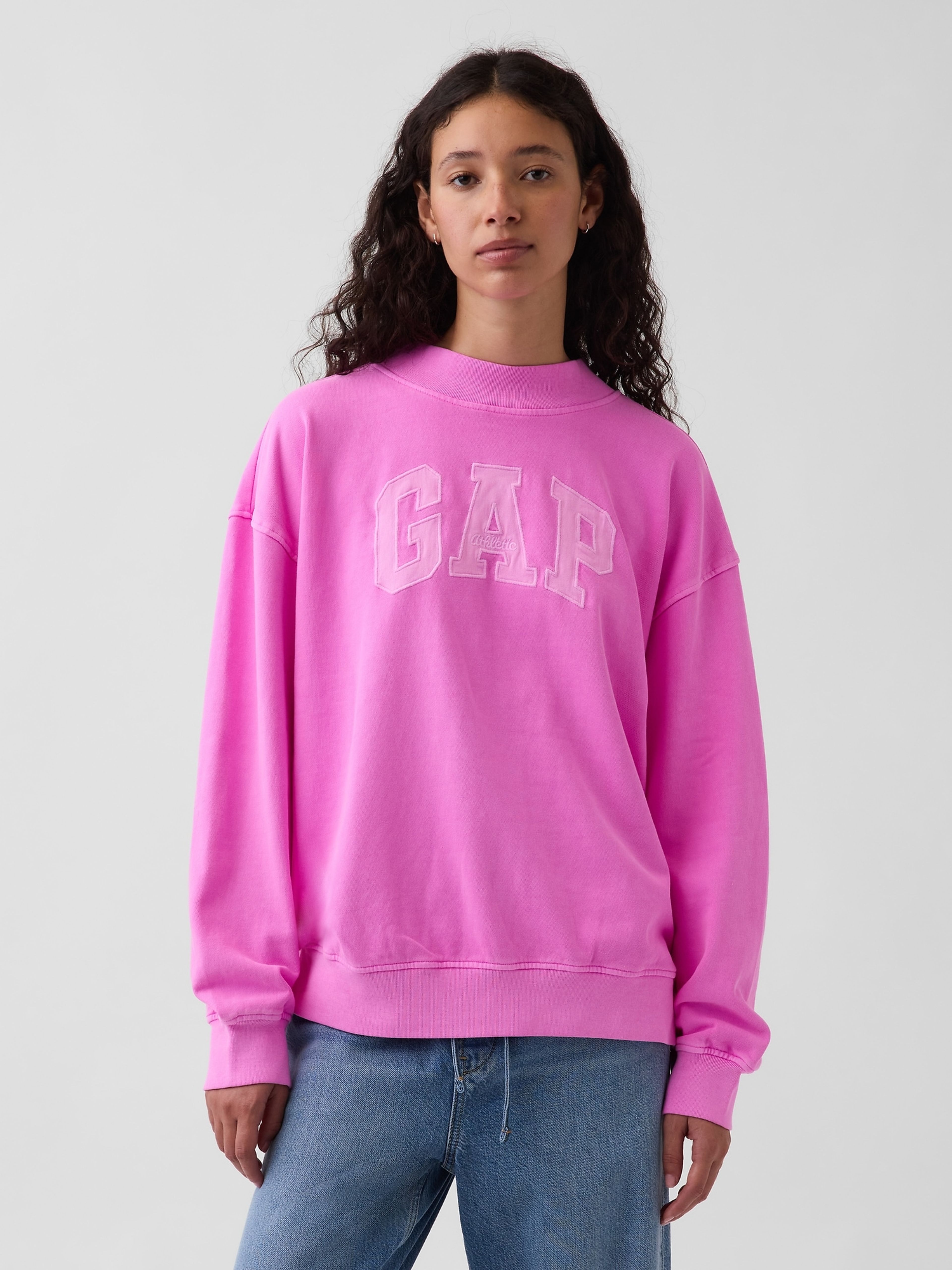 Oversize mikina VintageSoft s logom - 001