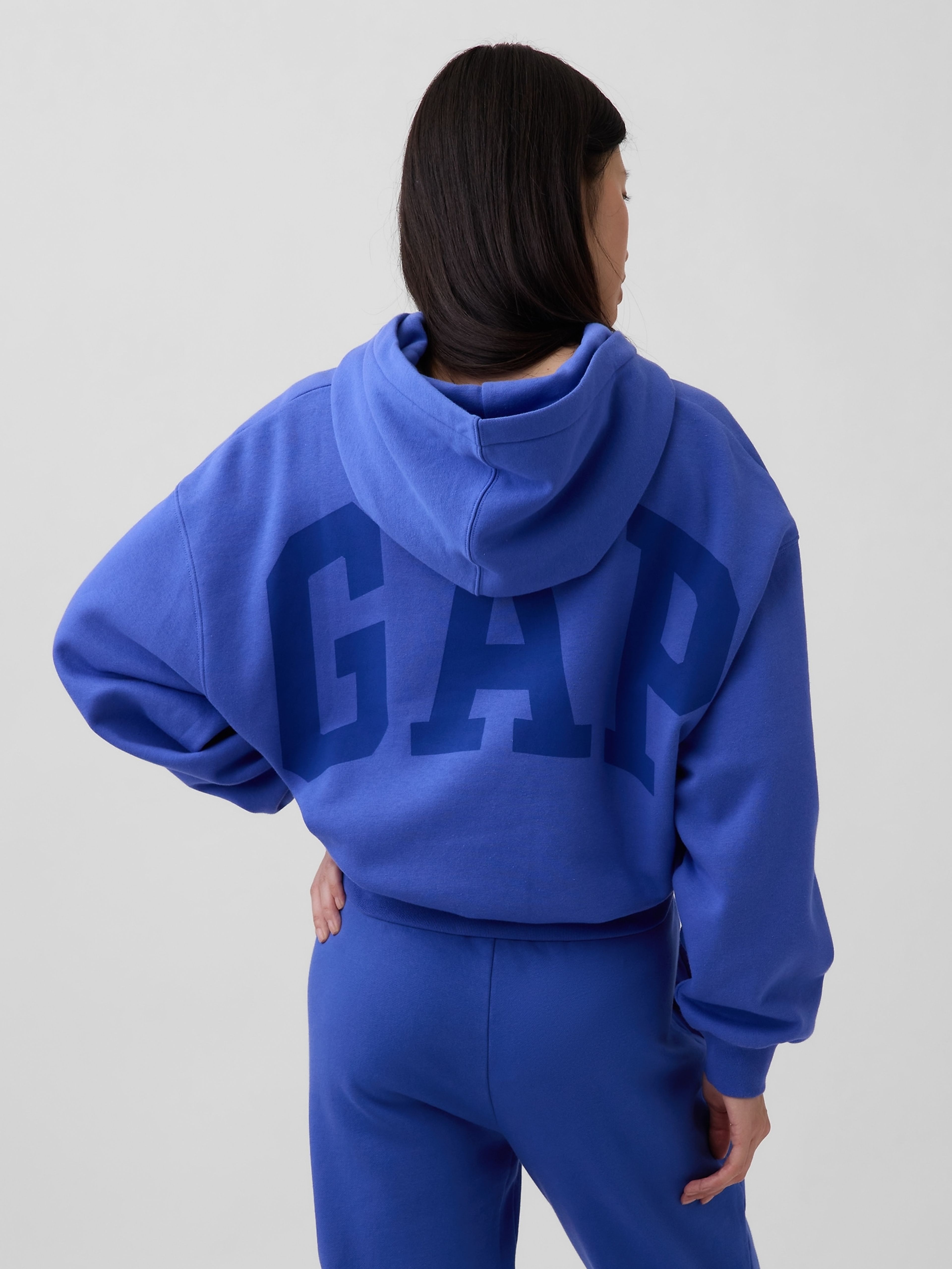 Oversize crop bluza z logo VintageSoft