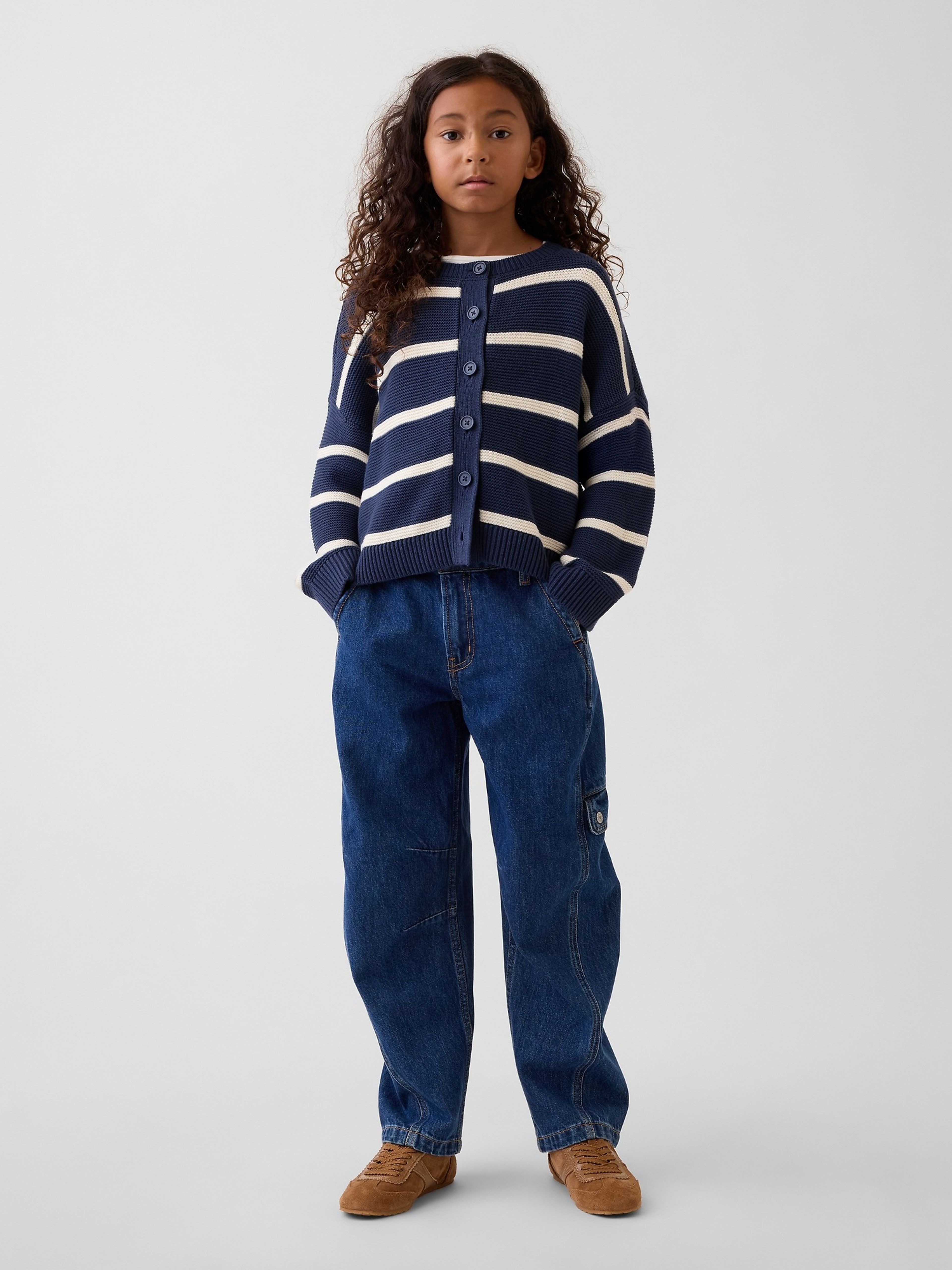 Dziecięce cargo jeansy Barrel - 004