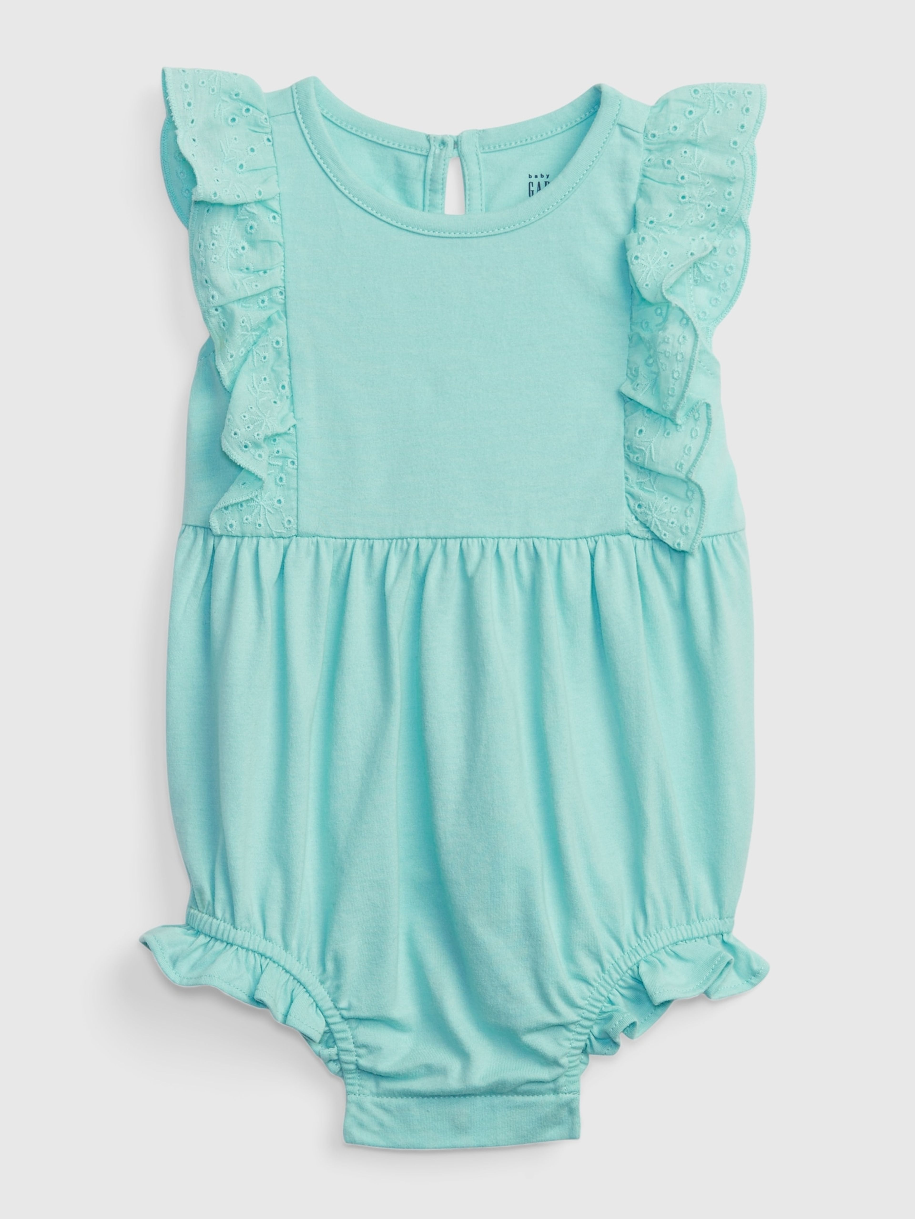 Baby bawełniane body z falbankami