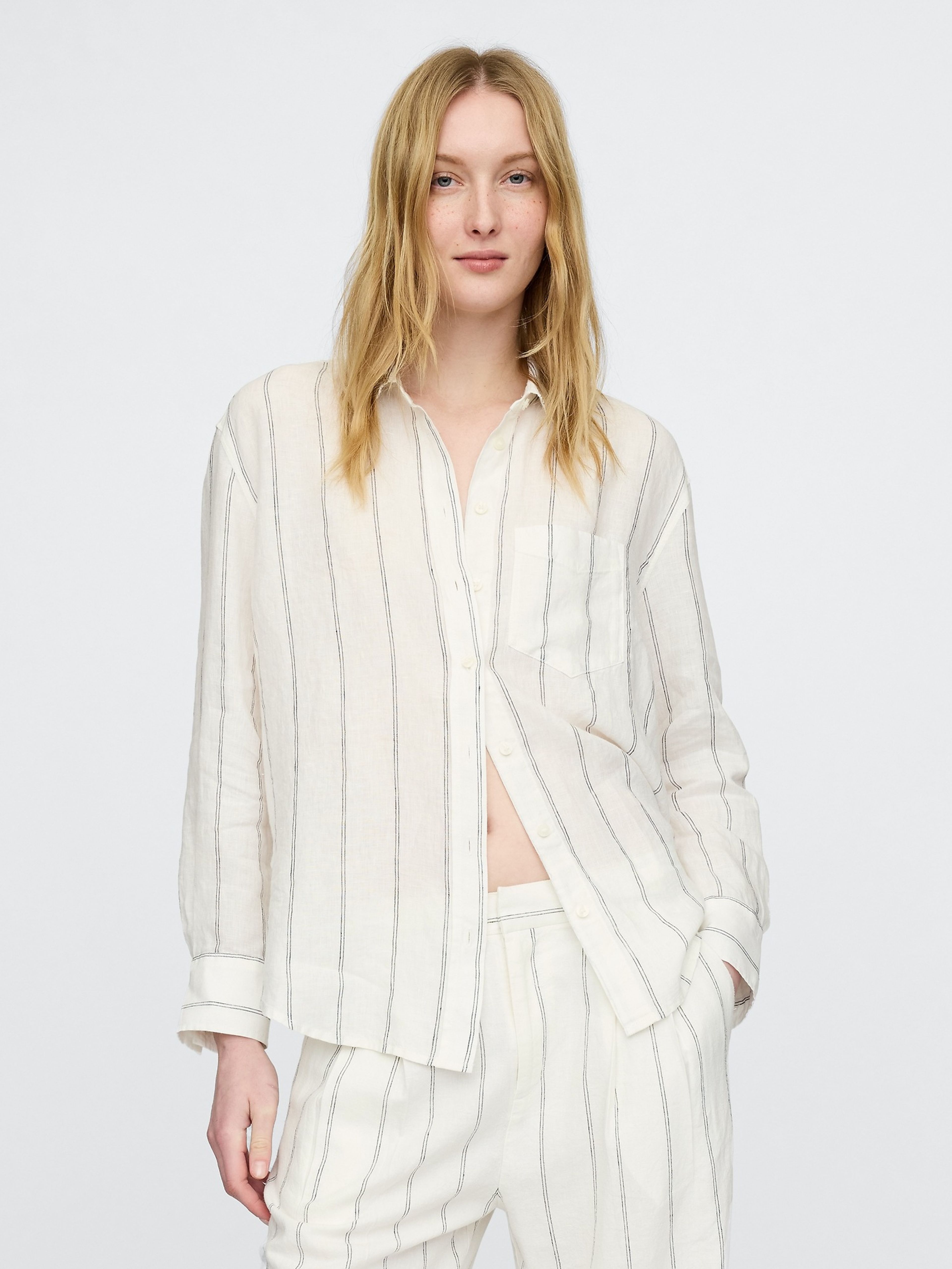 Lniana oversize koszula Big Shirt