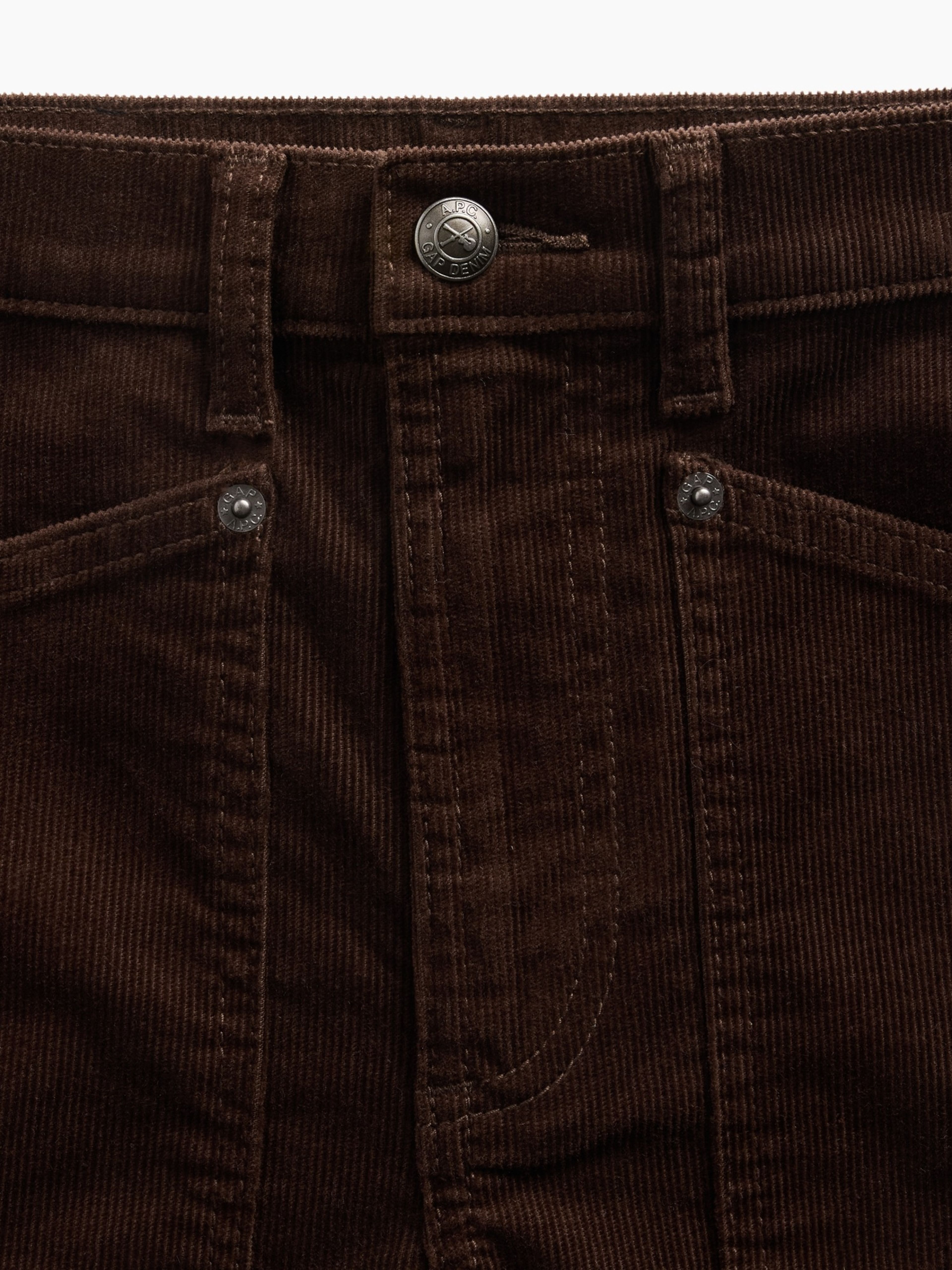 High Rise Stride corduroy broek Gap × A.P.C. - 008