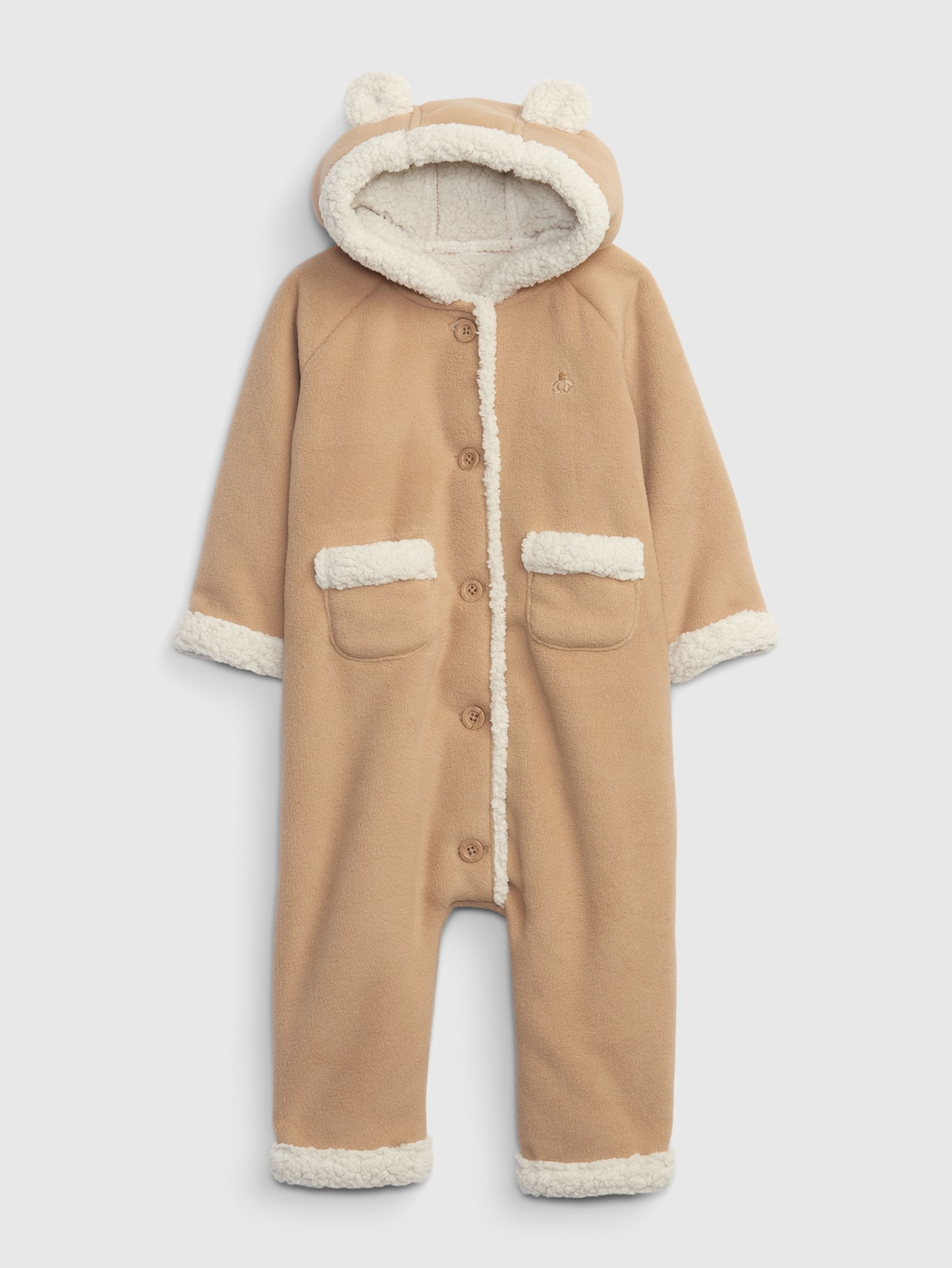 Baby-Overall mit Fellimitat