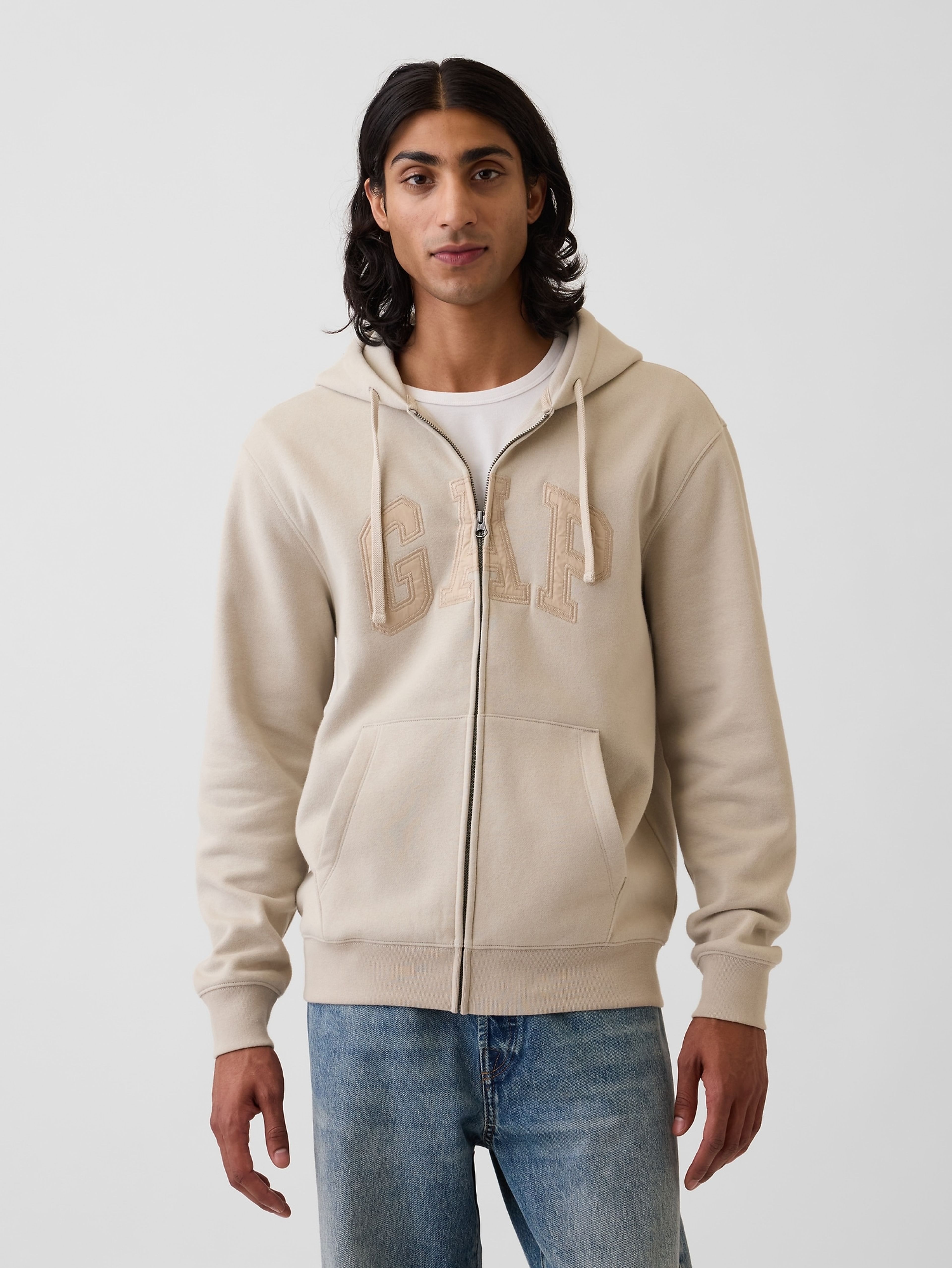 Sweat à capuche VintageSoft unisex avec logo - 001