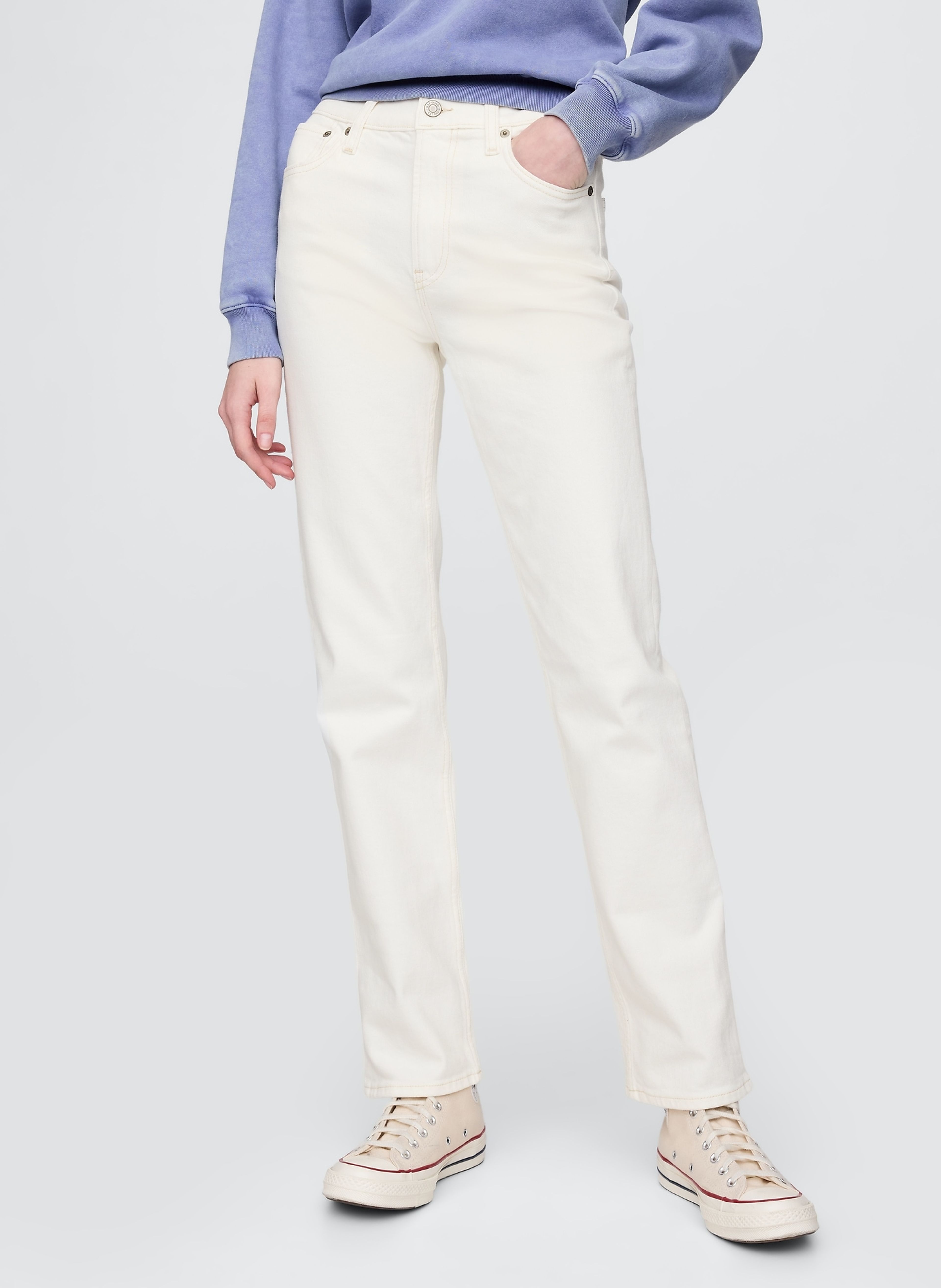 High Rise 90s Straight Jeans - 002