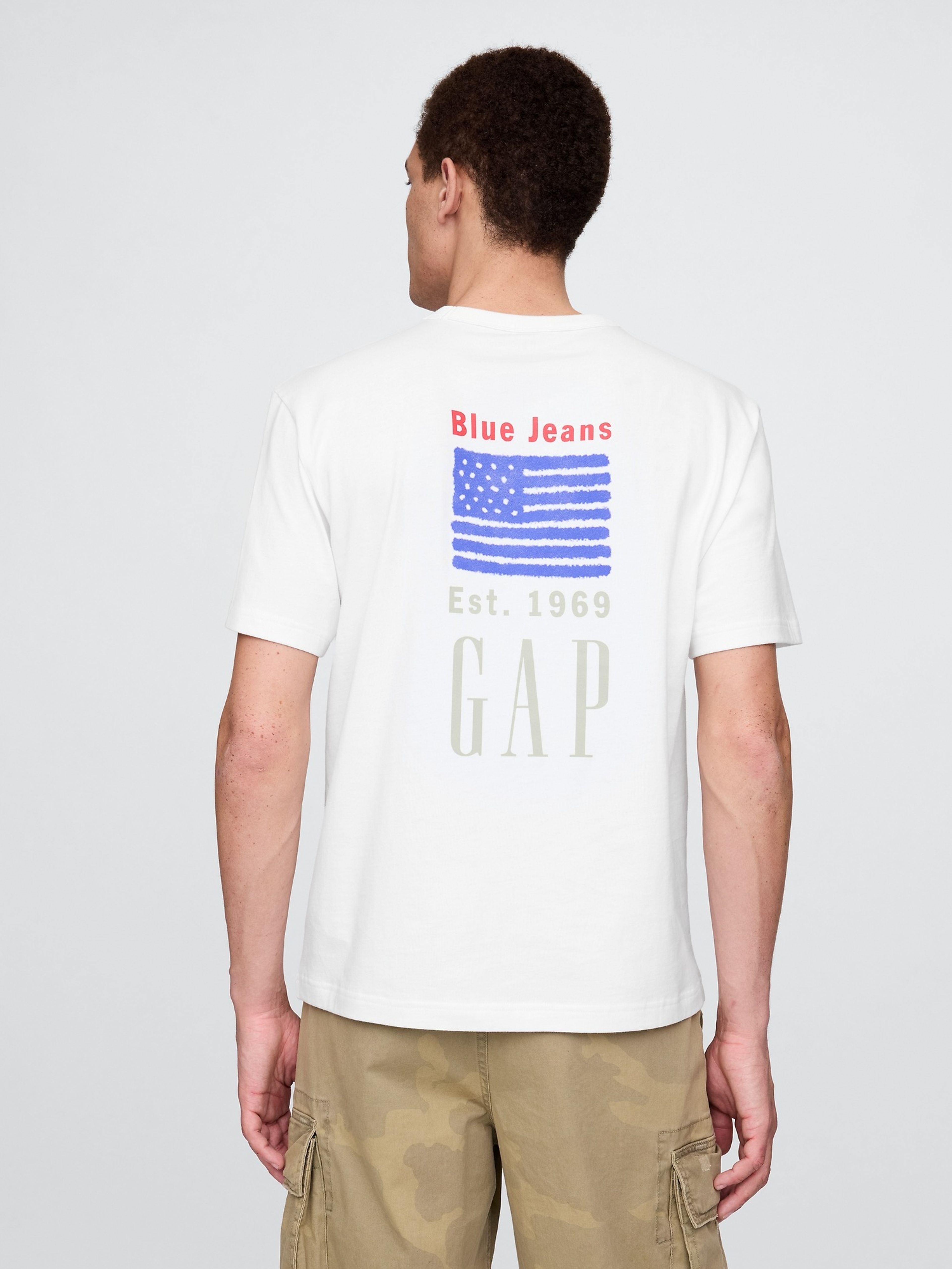 Herren-T-Shirt mit Logo Americana