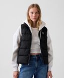 Chaleco acolchado con logo-Negro - 004