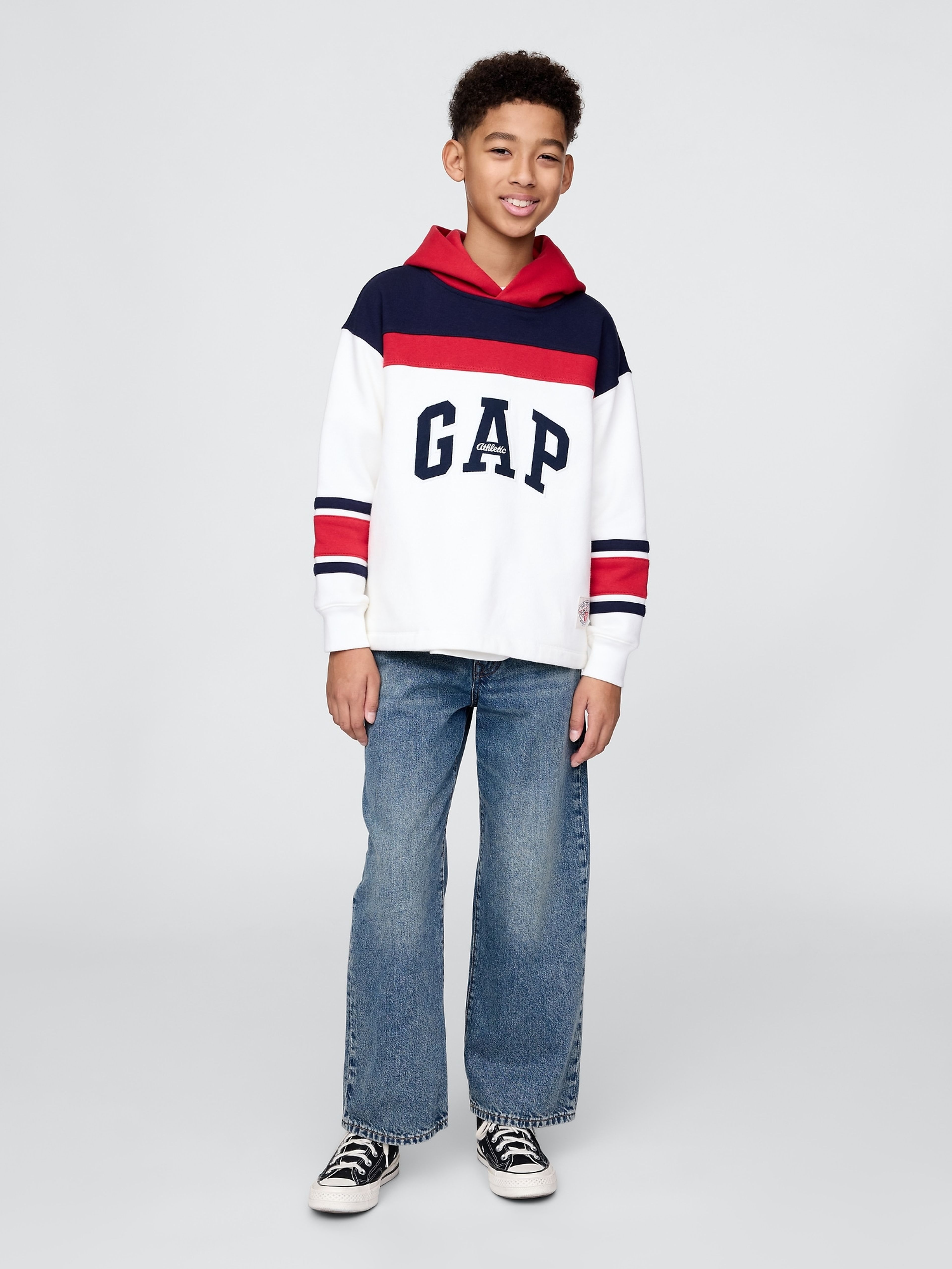 Jungen-Sweatshirt mit Logo Americana