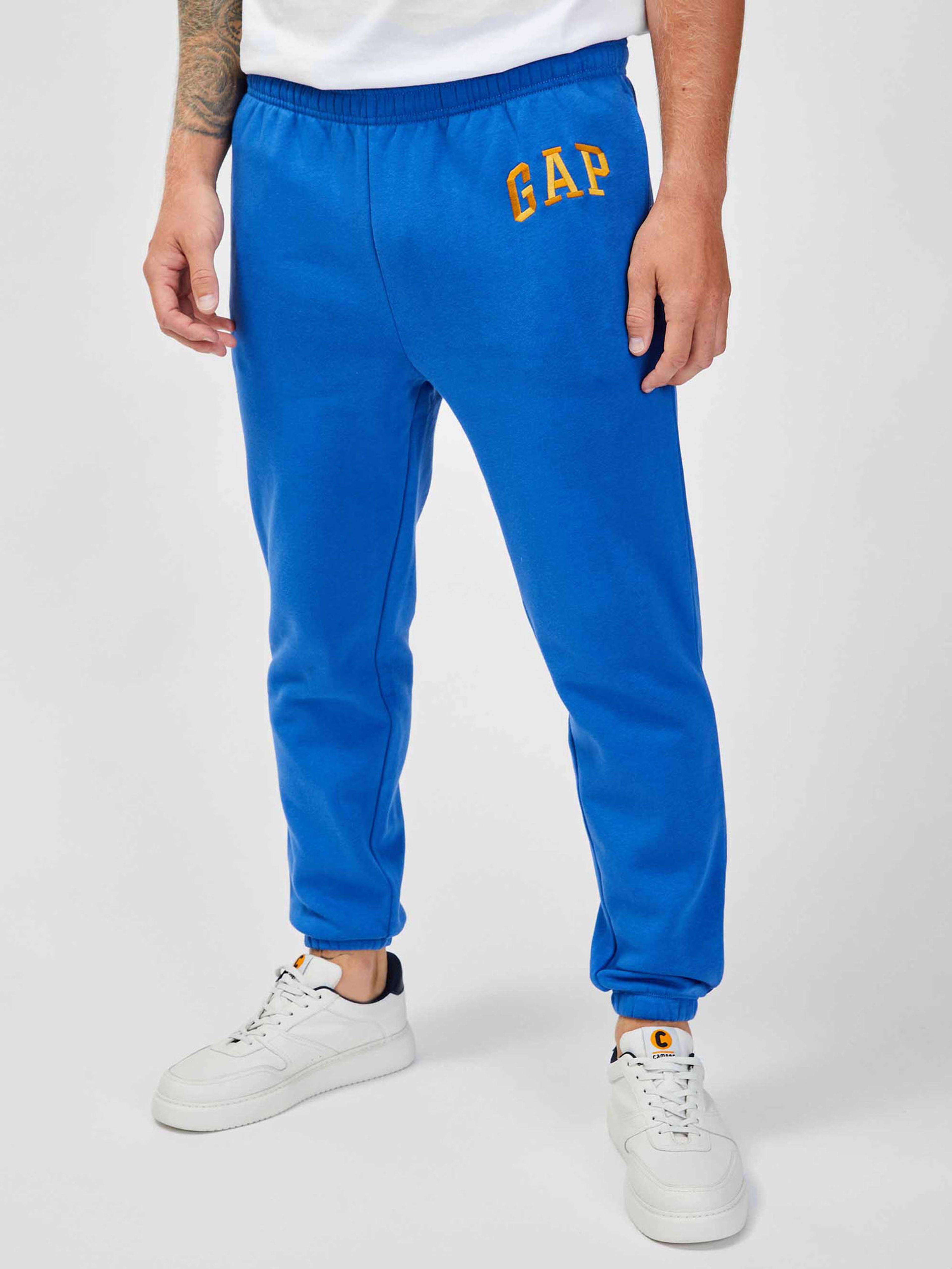 Sweatpants mit Fleece und Logo