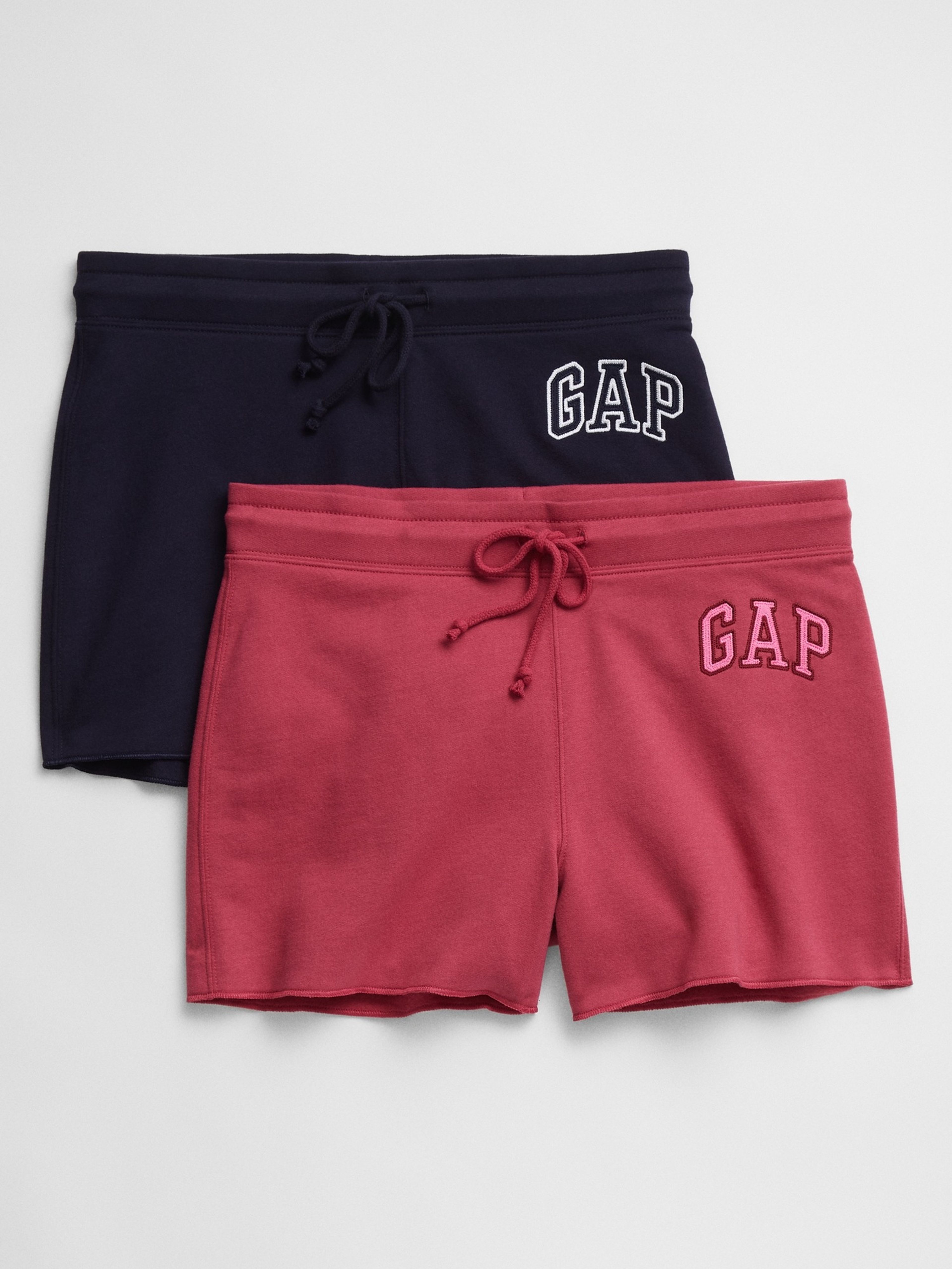 Sweatshorts mit Logo, 2 Stück