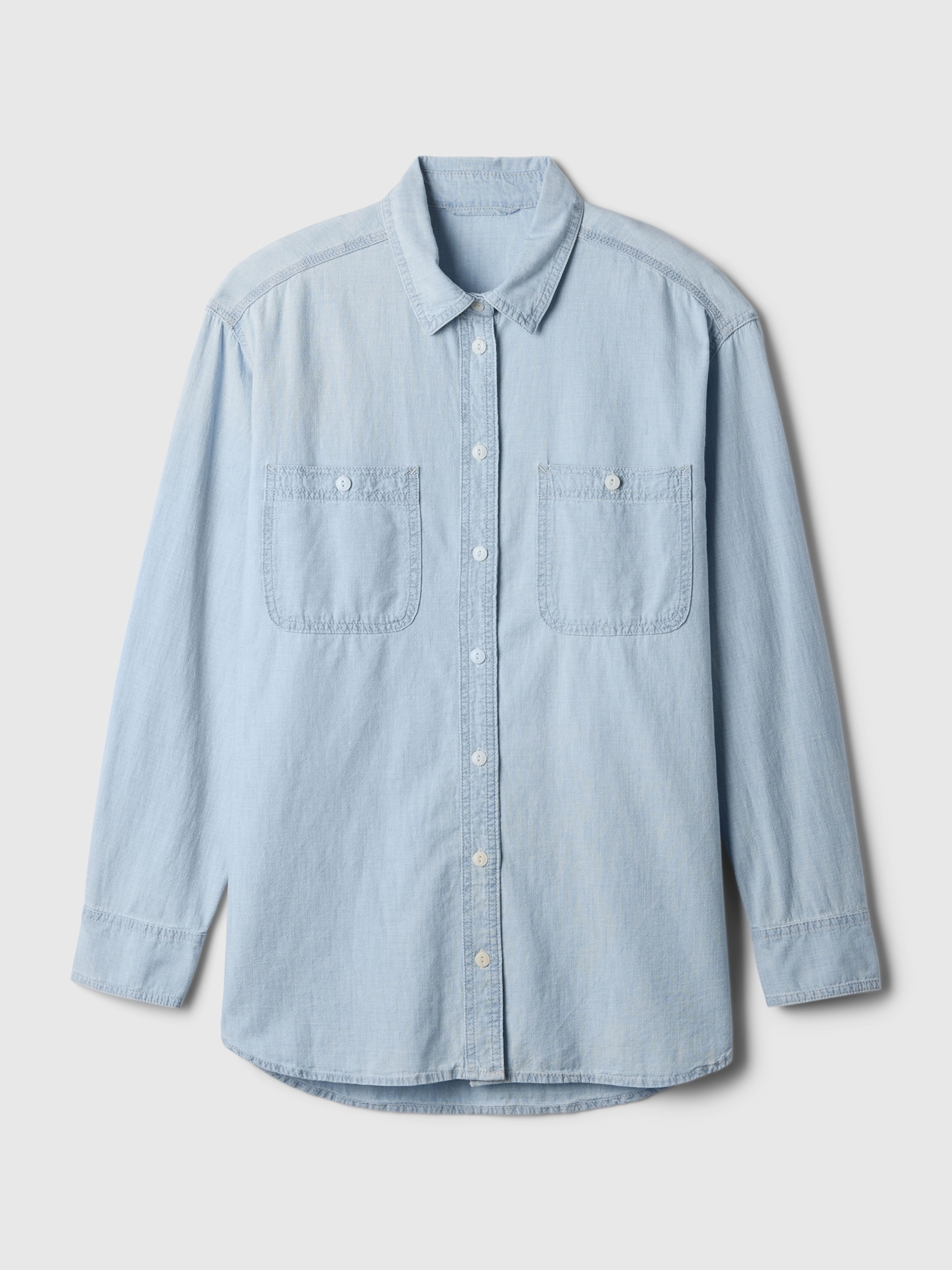 Chambray oversize ing Big Shirt - 004