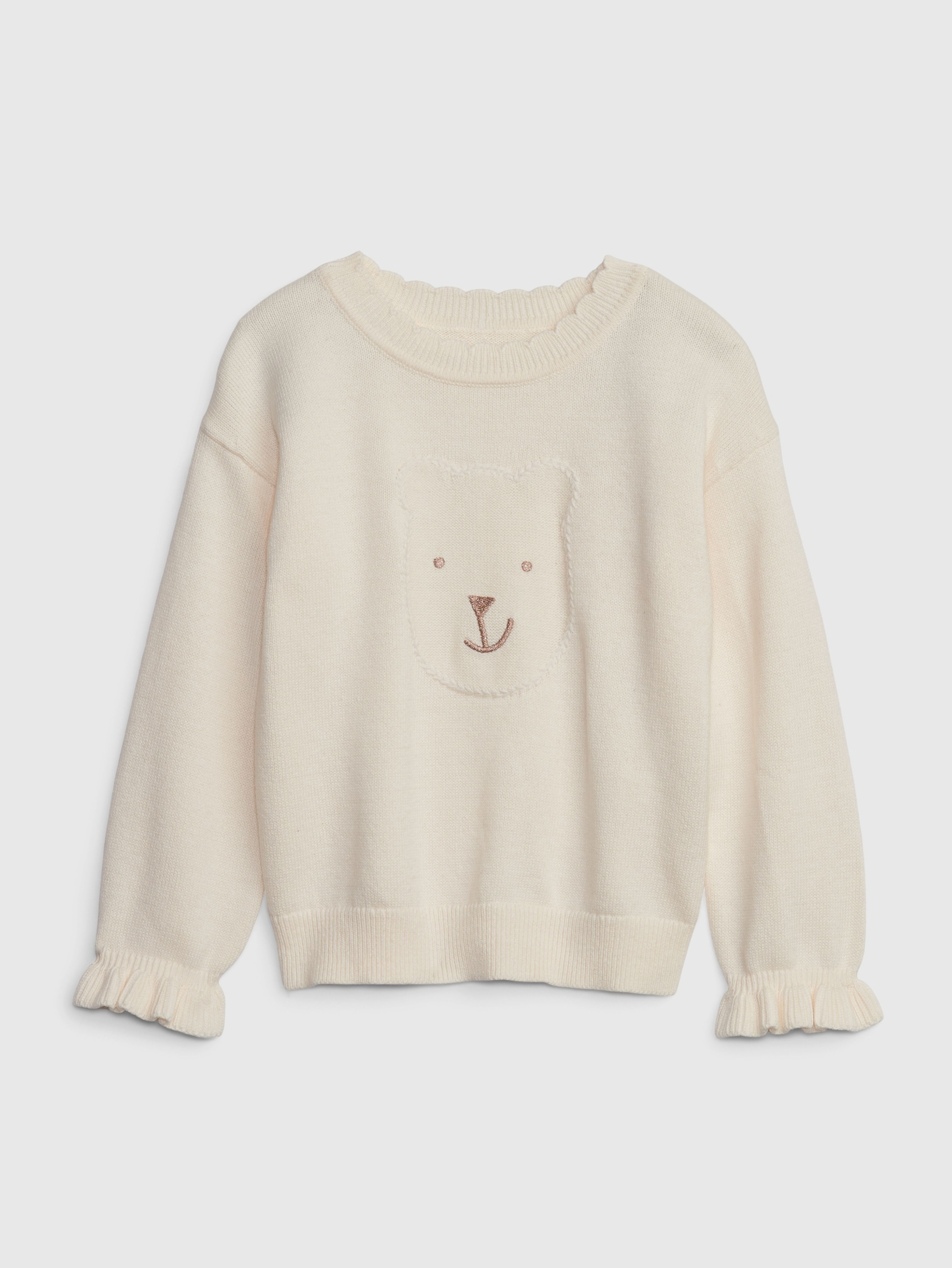 Baby sweter z falbankami