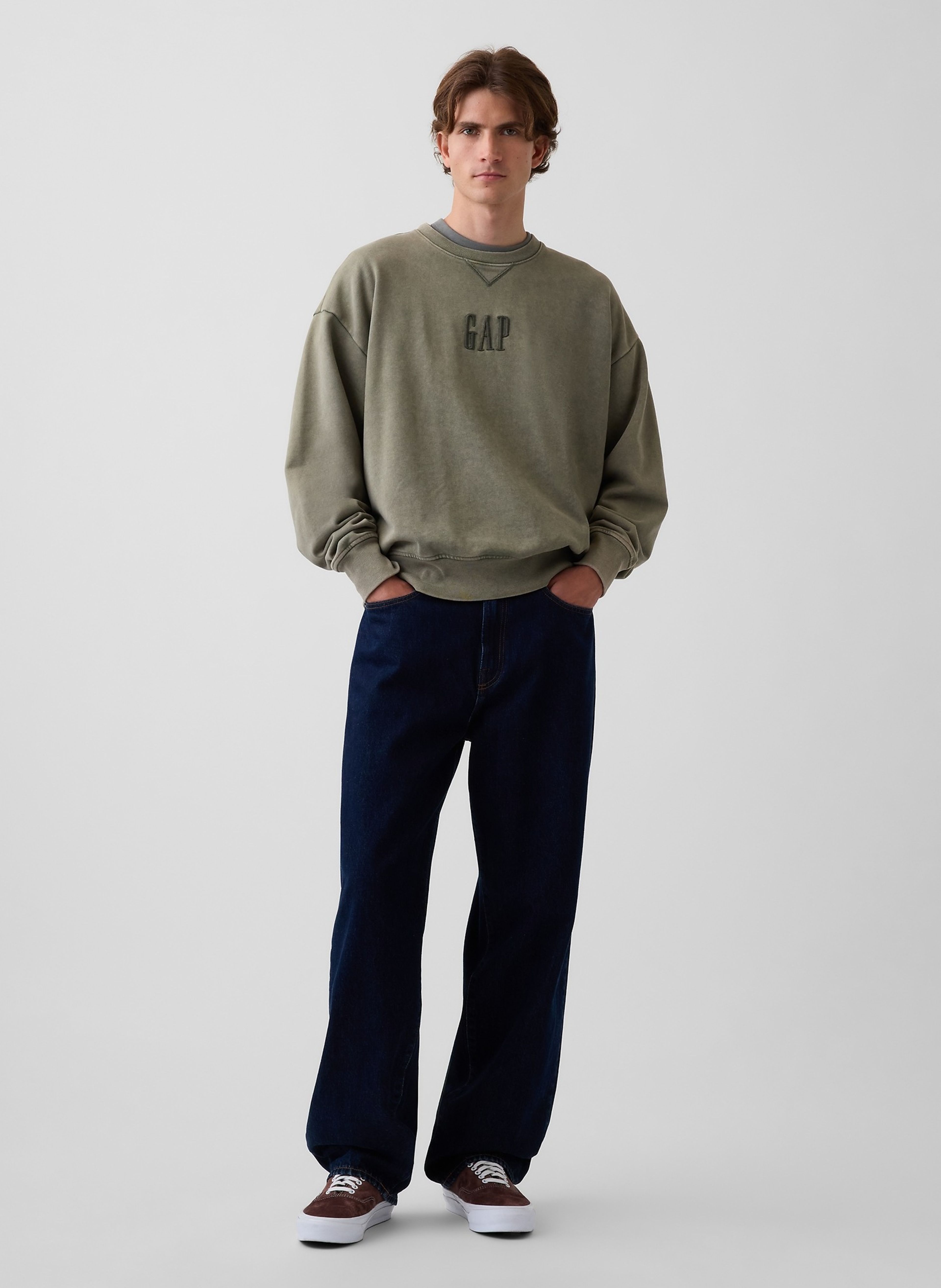 Bluza oversize Heavyweight z logo - 002
