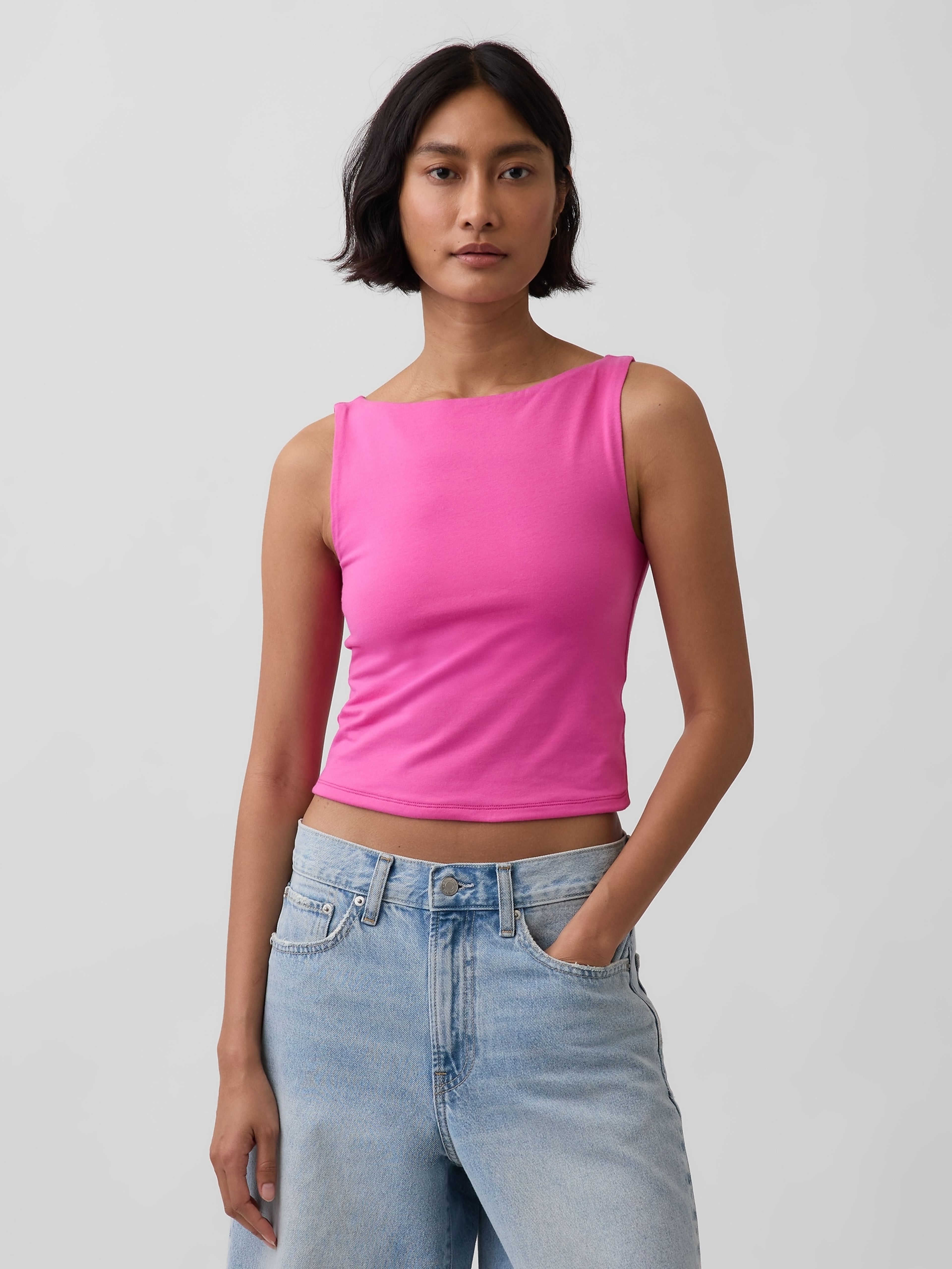 Top crop streczowy - 001
