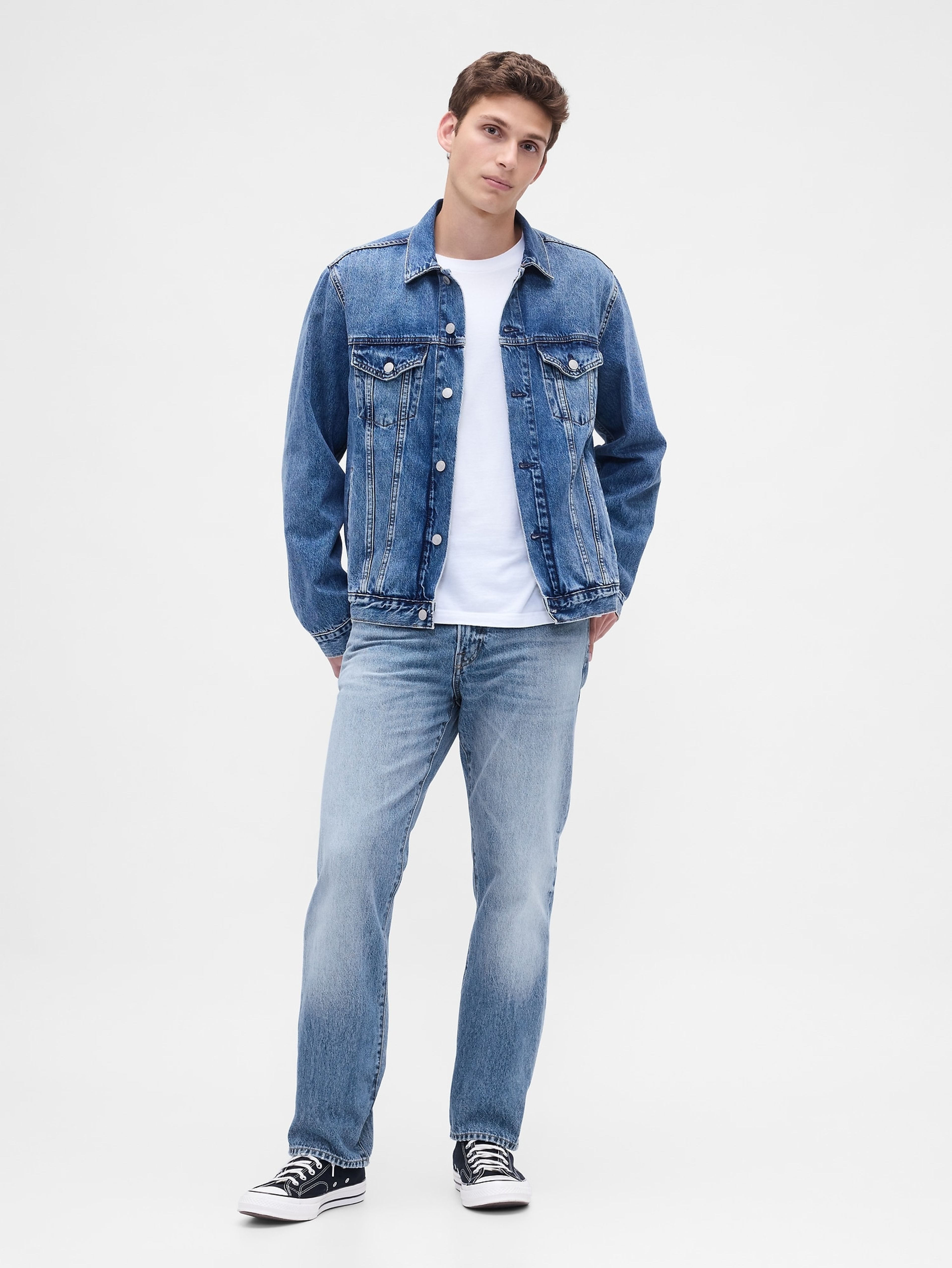 Herren Relaxed-Straight-Jeans