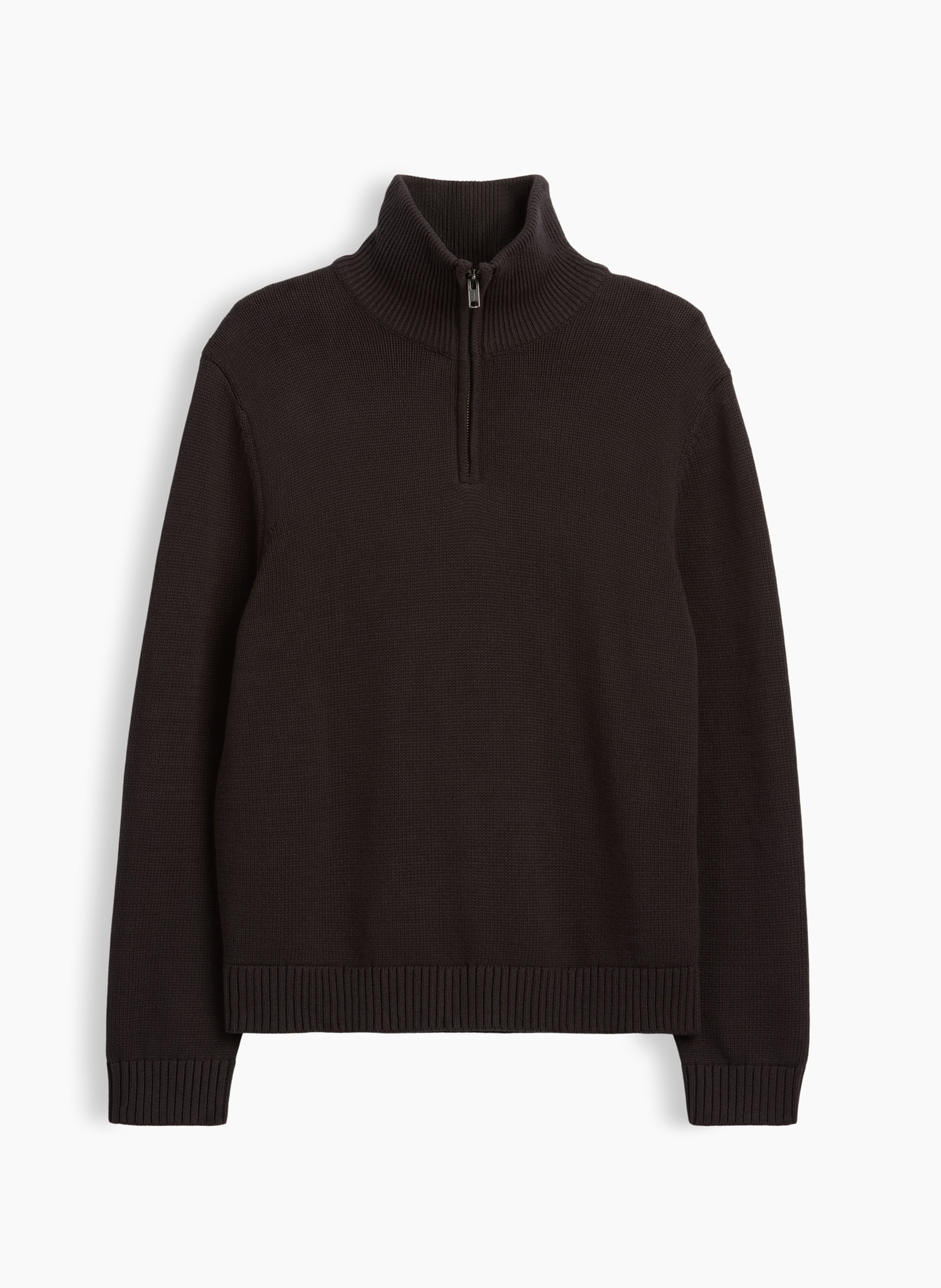 Pletený sveter na zips - 005
