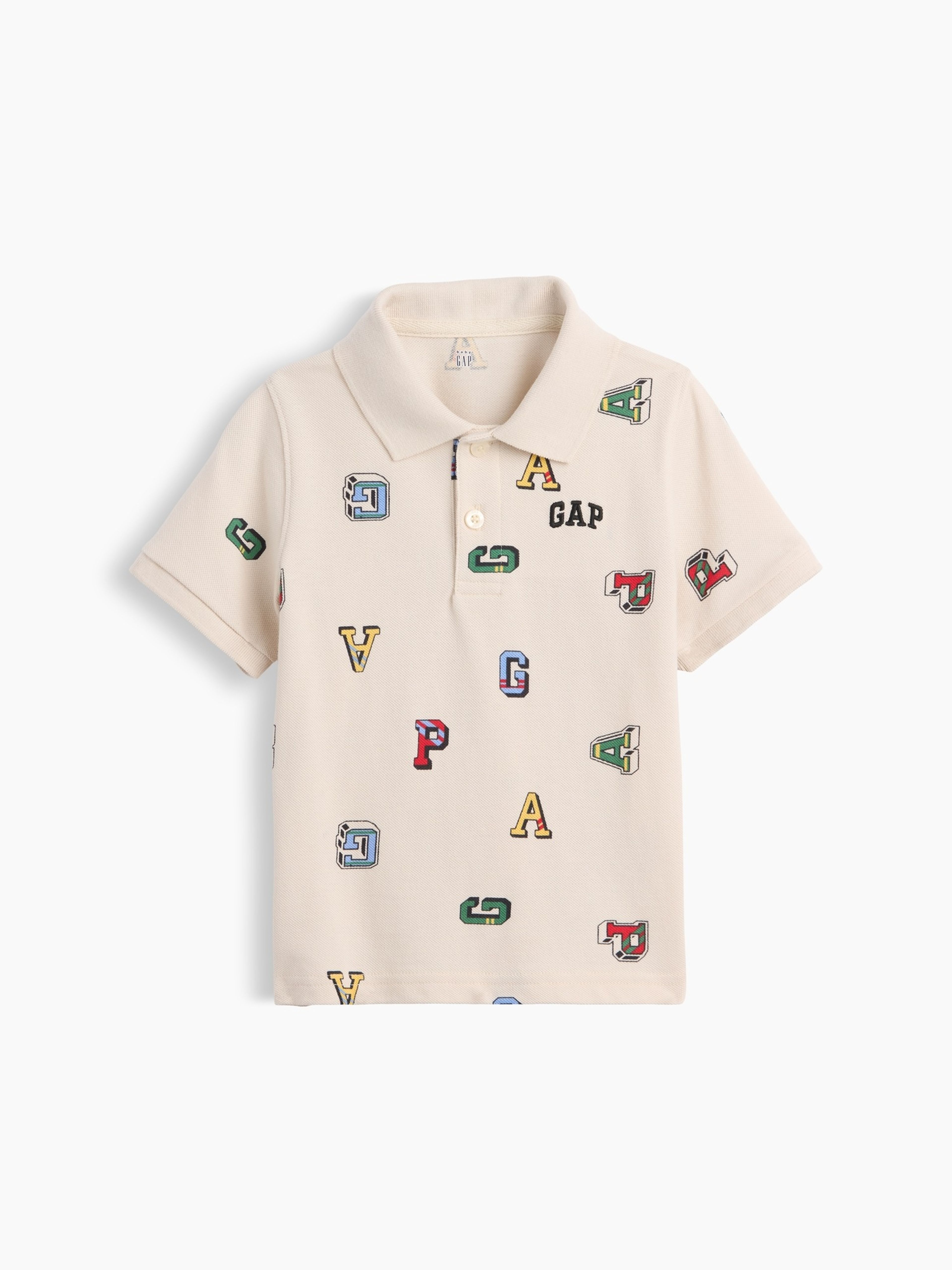 Baby Piqué polo tričko s logem - 001