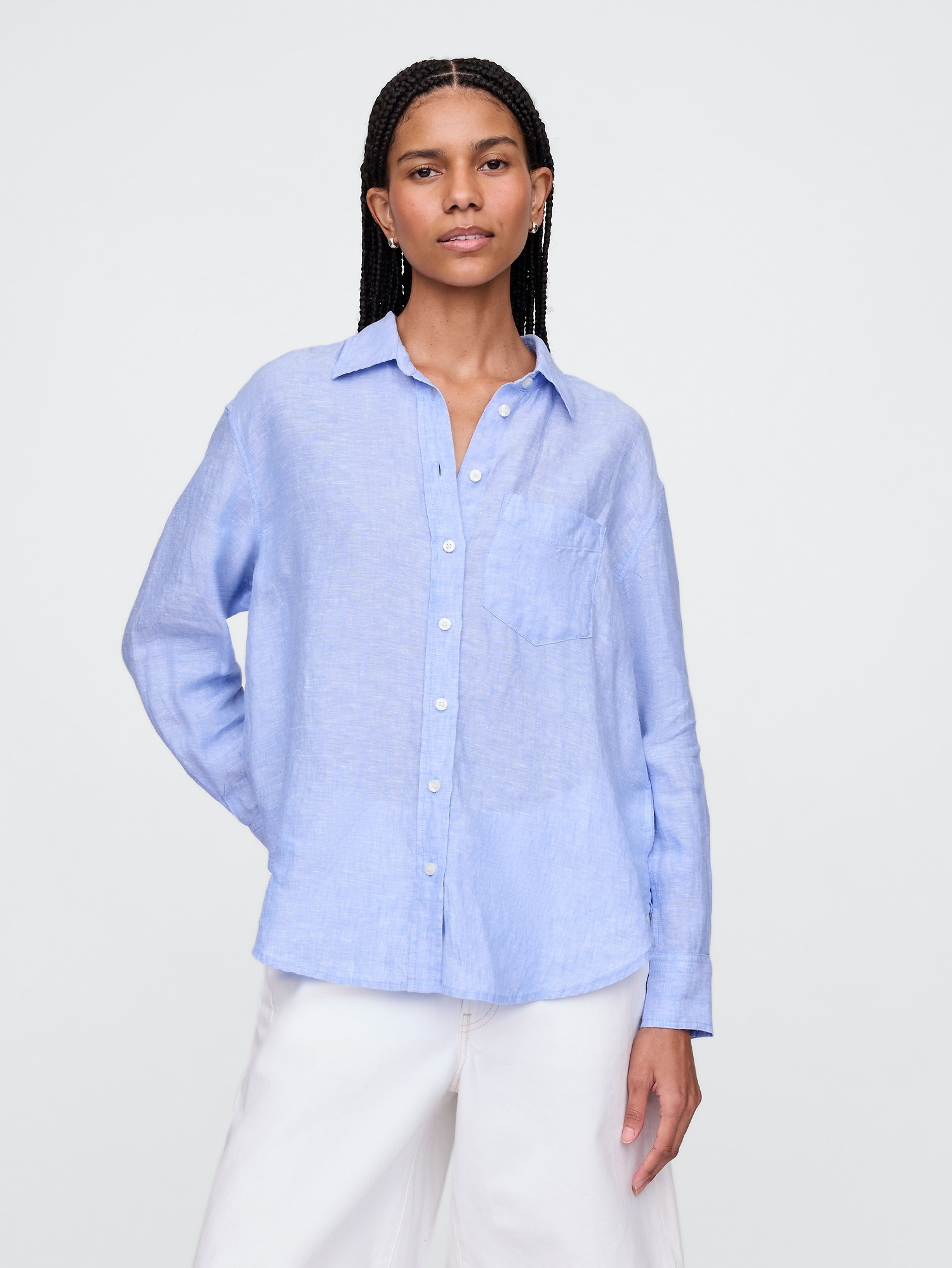 Lniana oversize koszula Big Shirt