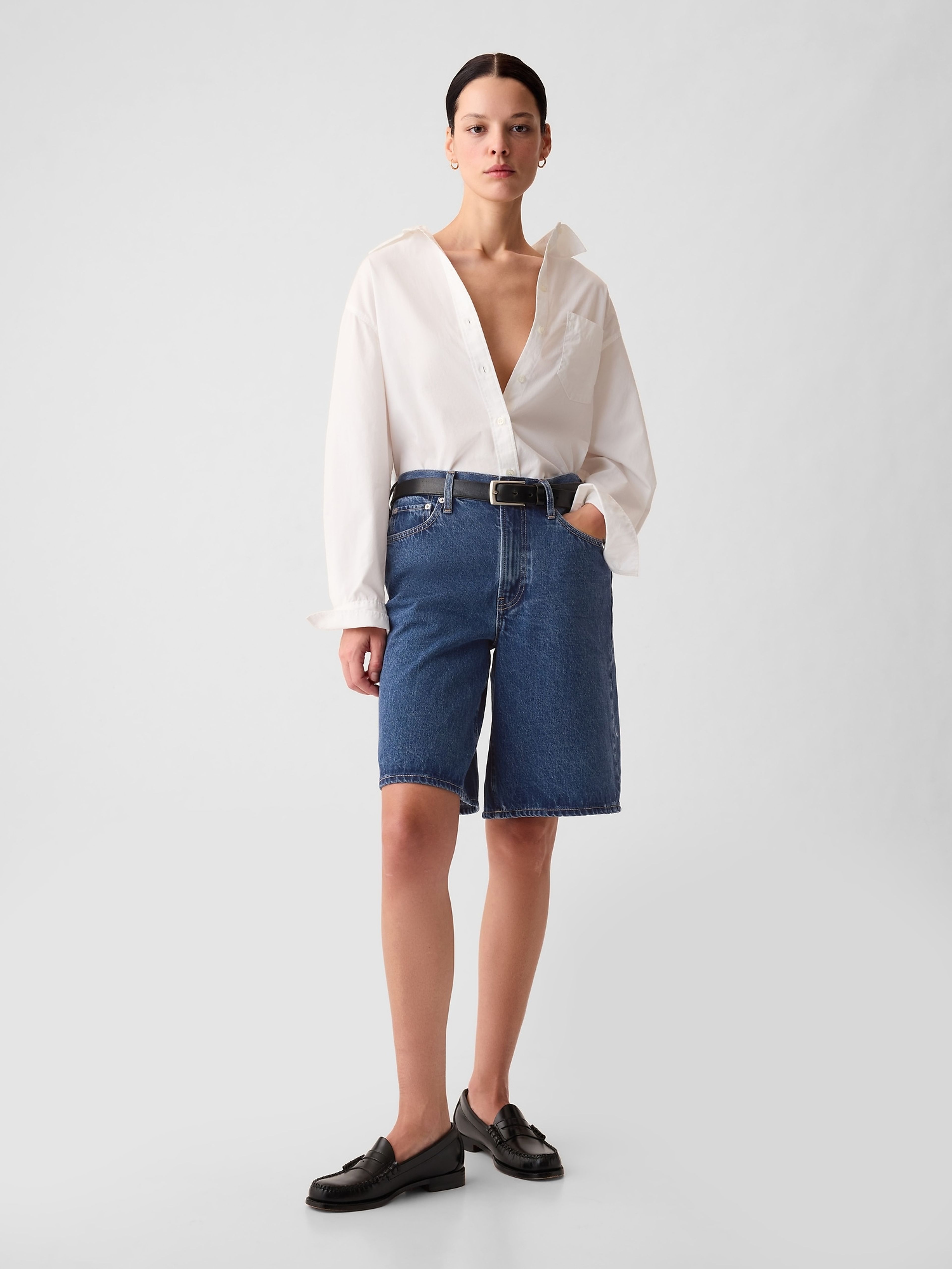 Mid-Rise Denim Shorts JORT