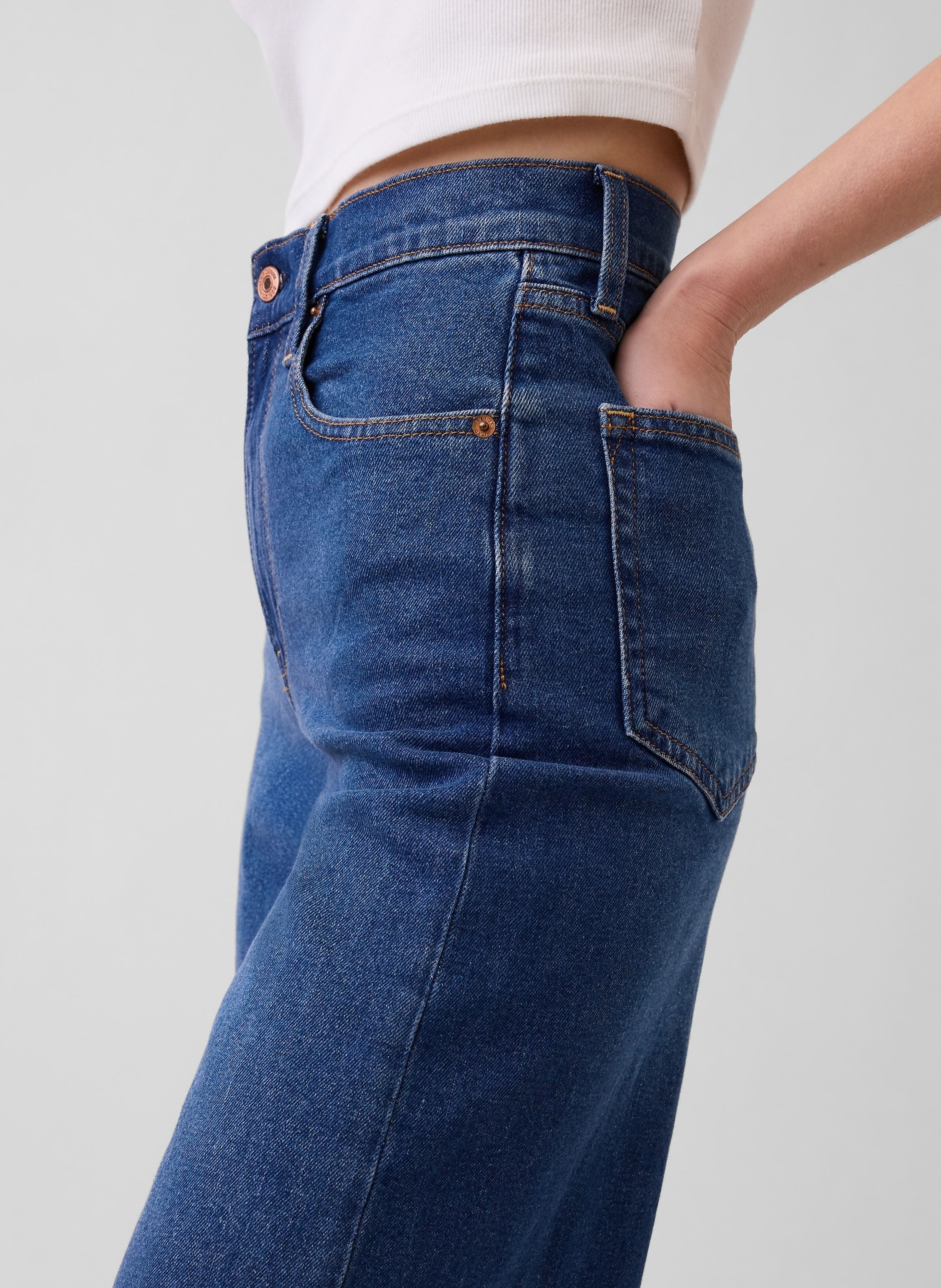 Blugi High Rise Stride Wide - 006