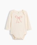 Baby body s logem-Béžová - 003