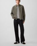 Crop košile Oxford Shirt-Zelená - 001