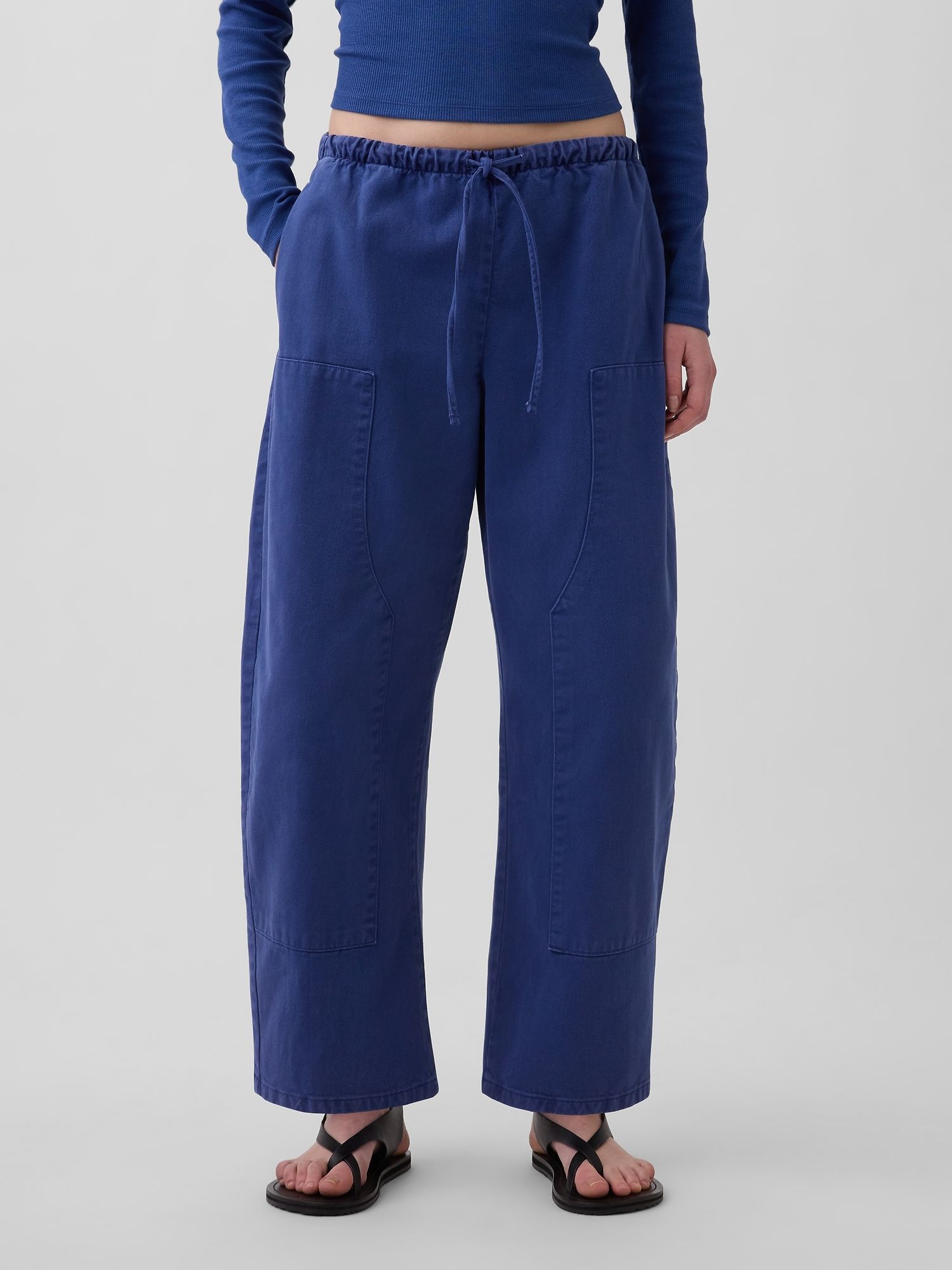Gamchu【ガムチュ】ベベルッパ/Double Knee Belt Pants Pantaloni Double-Knee Barrel | GAP.ro