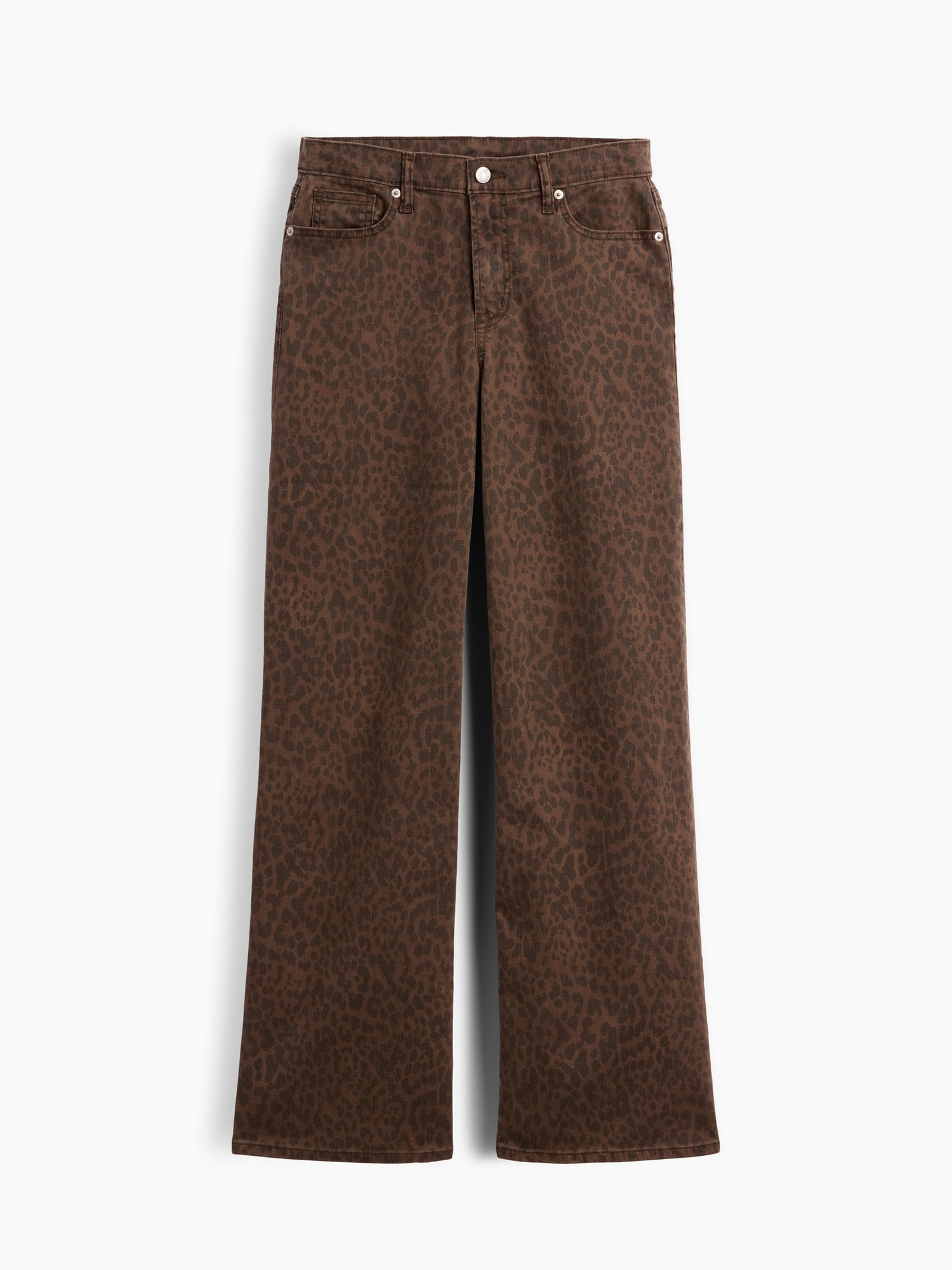 Džínsy Mid Rise Wide-Leg - 005