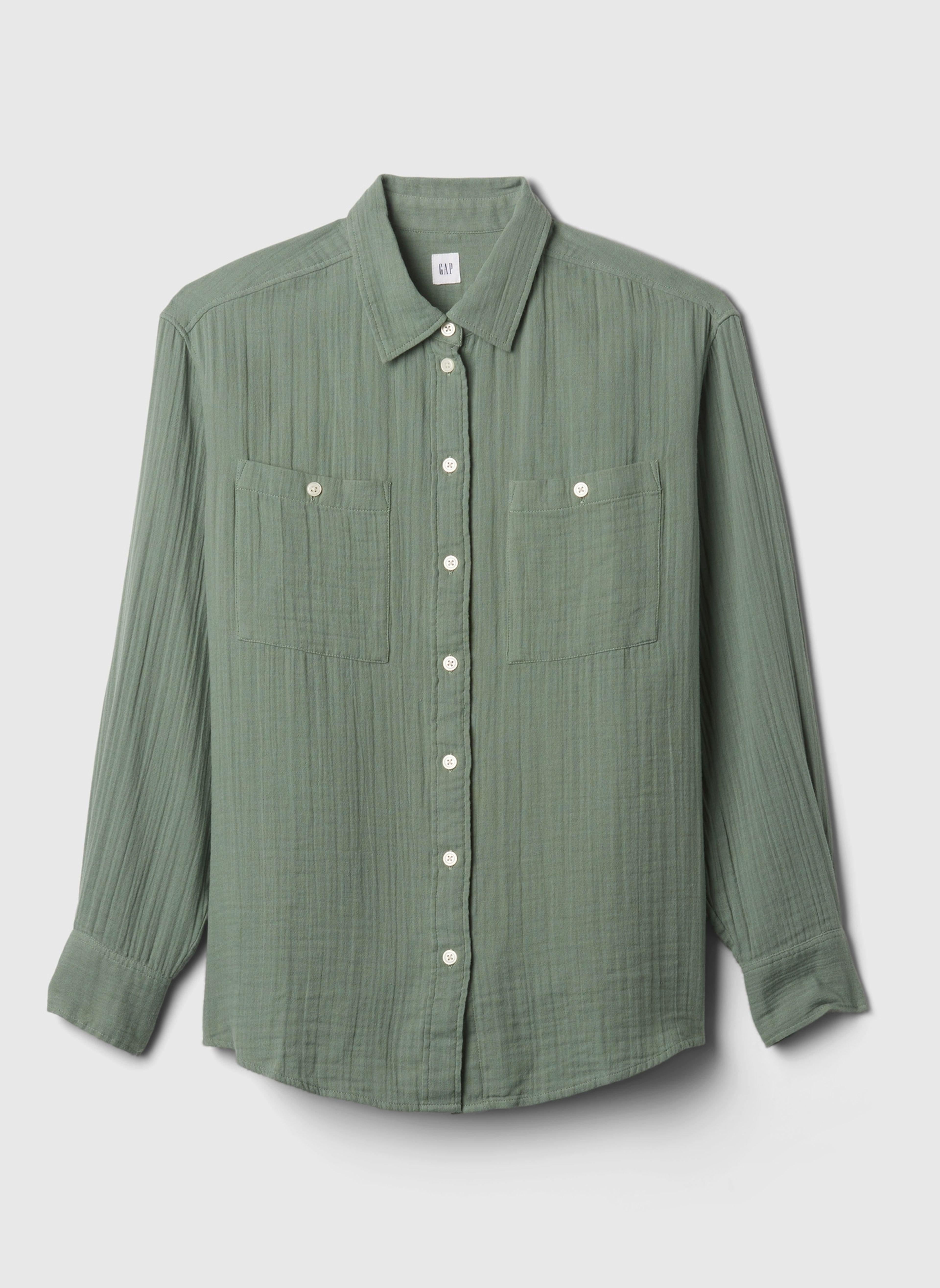 Mušelínová košeľa oversize - 005
