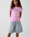 Camiseta infantil con logo-Rosa - 003