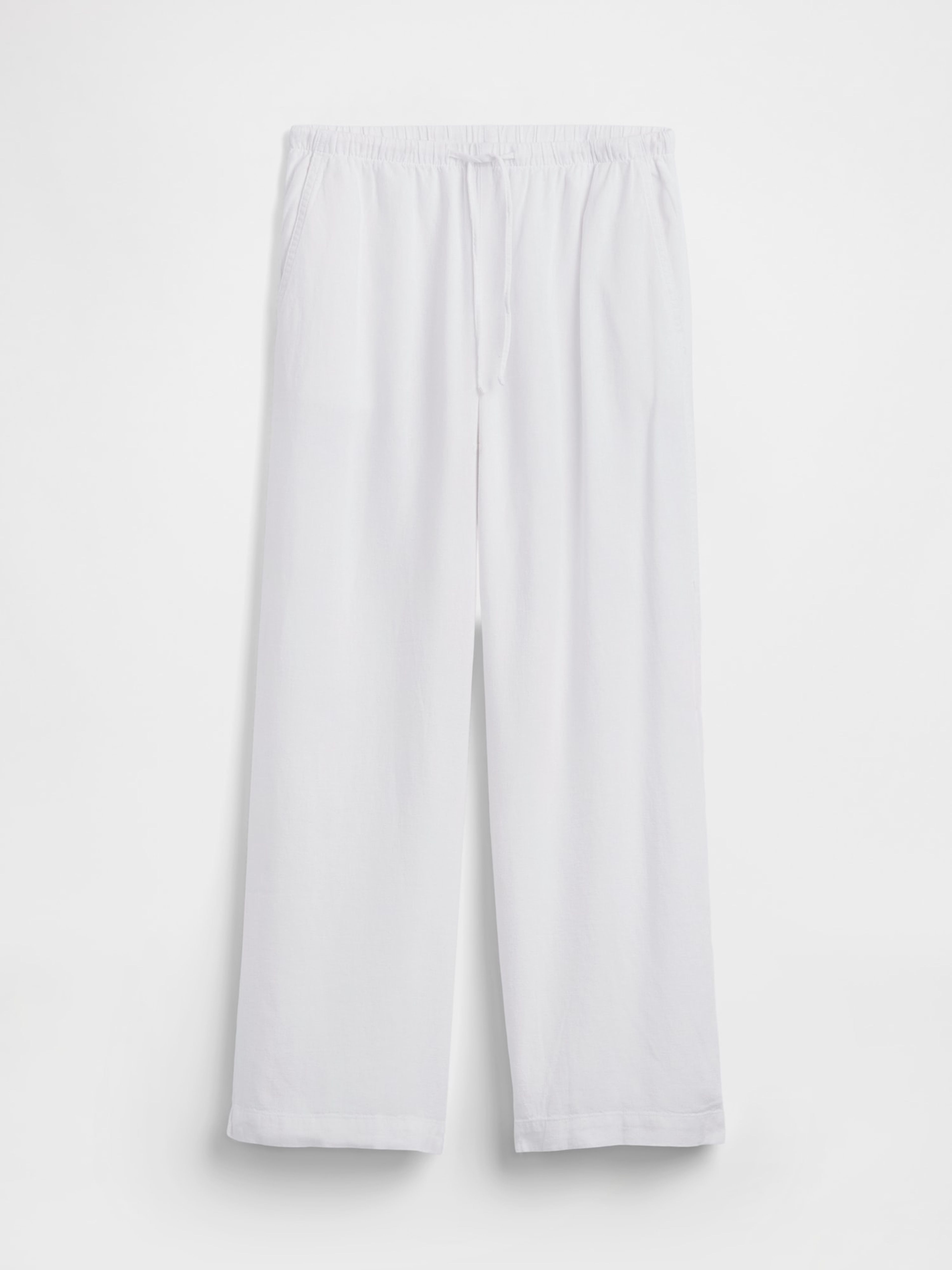 Wide-Leg nadrág lenkeverékből - 007
