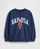 Sudadera oversize infantil VintageSoft con logo-Azul marino - 002