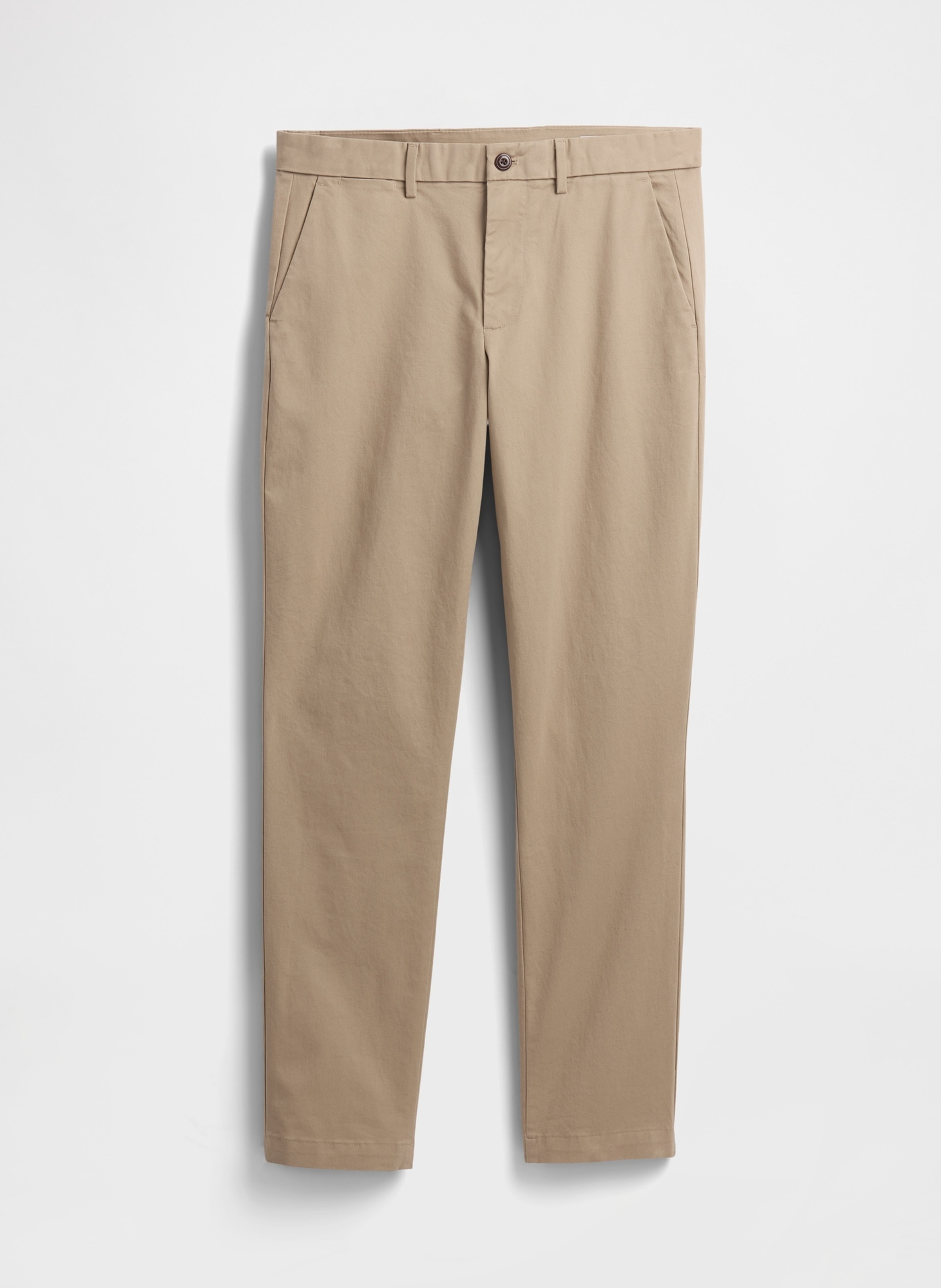 Slim khaki kalhoty - 007