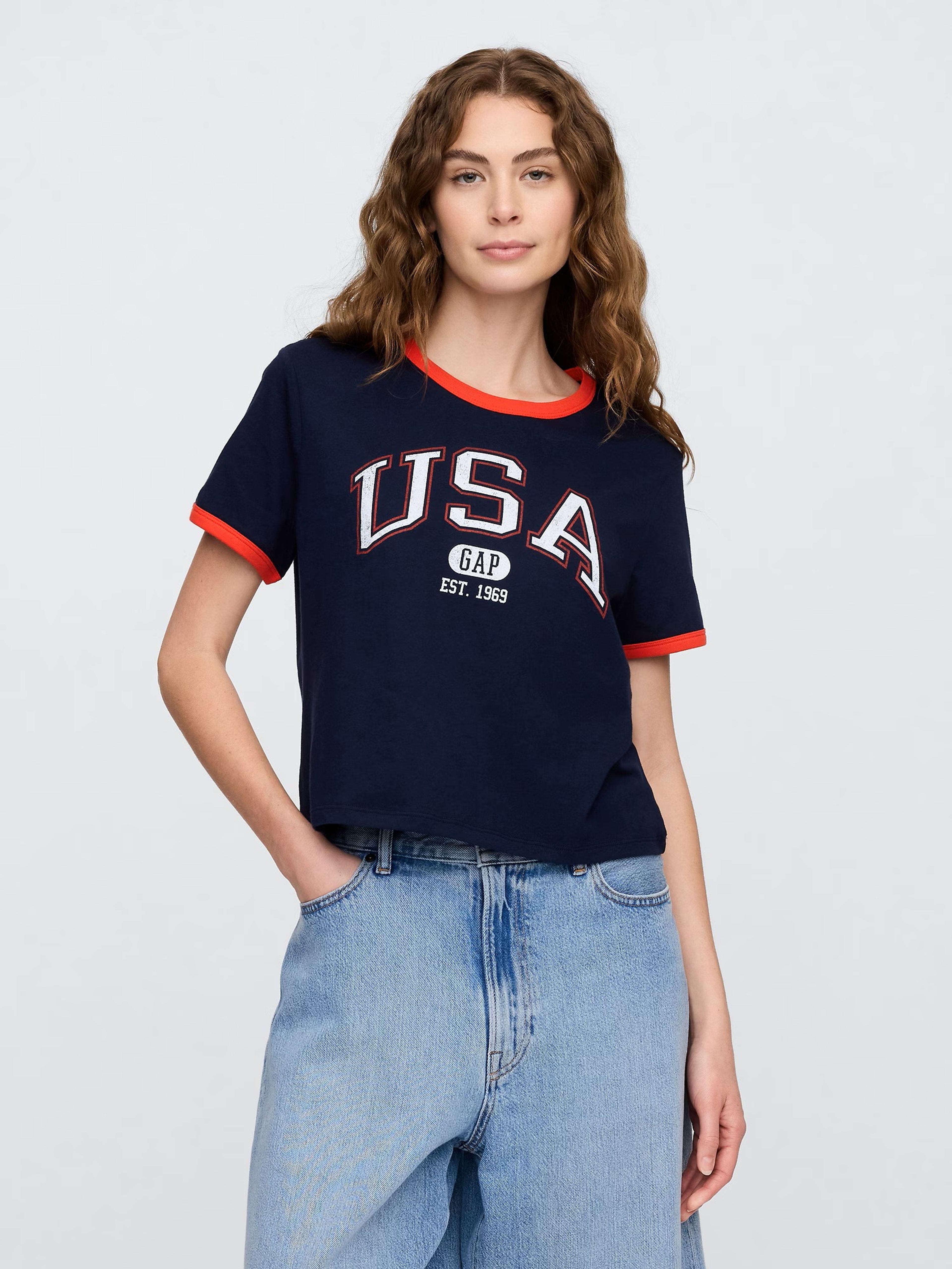 Damen-Crop-T-Shirt