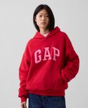 Oversize kifordítható pulóver VintageSoft unisex logóval-Piros - 001
