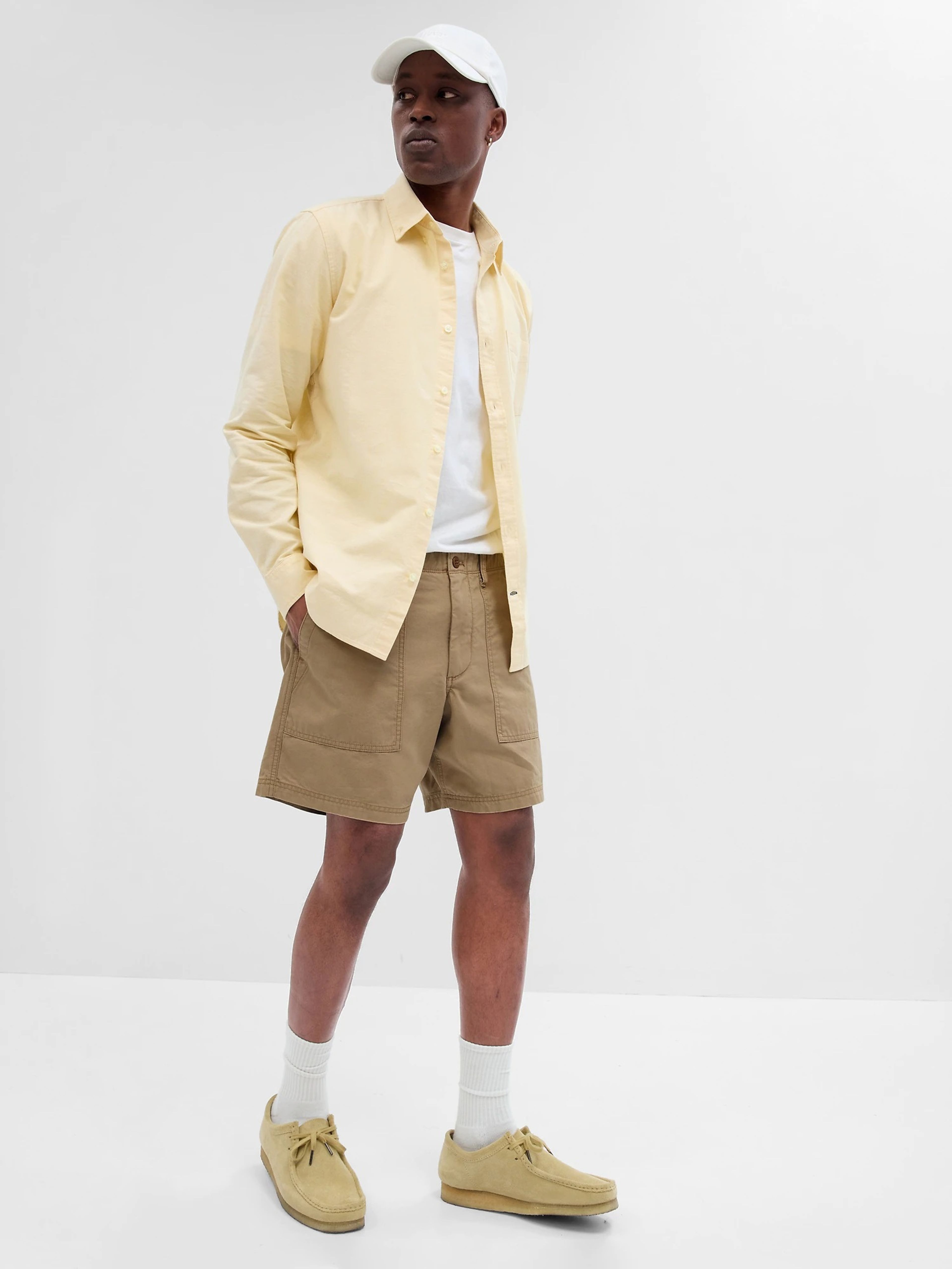 Leinen Shorts Utility